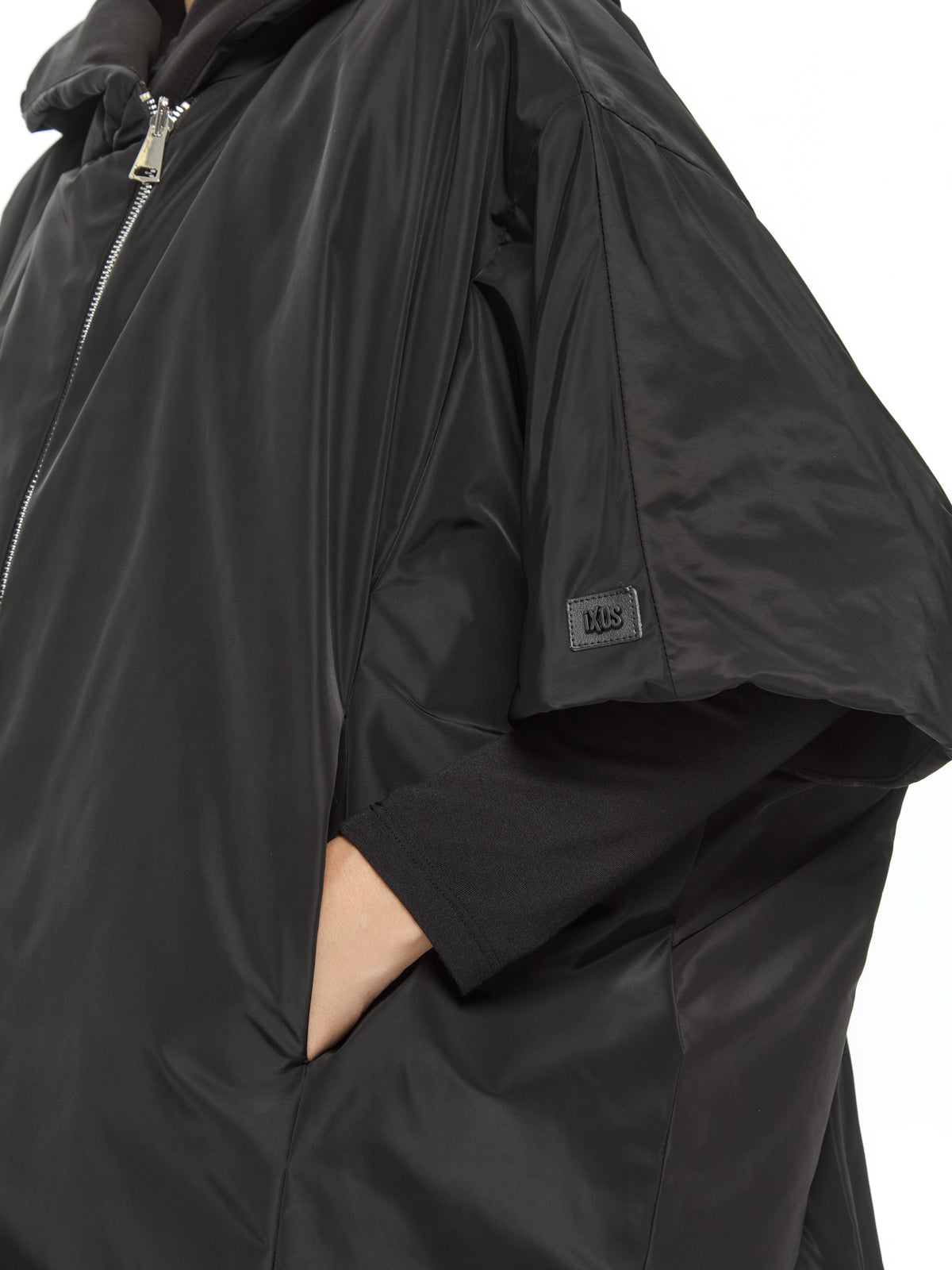 IXOS Cappotto oversize con cappuccio NERO