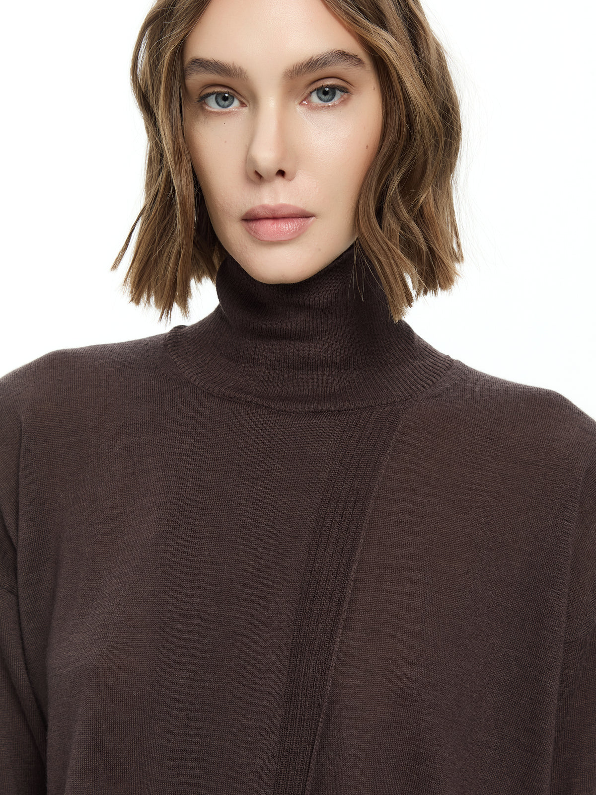 IXOS Maglia asimmetrica MARRONE