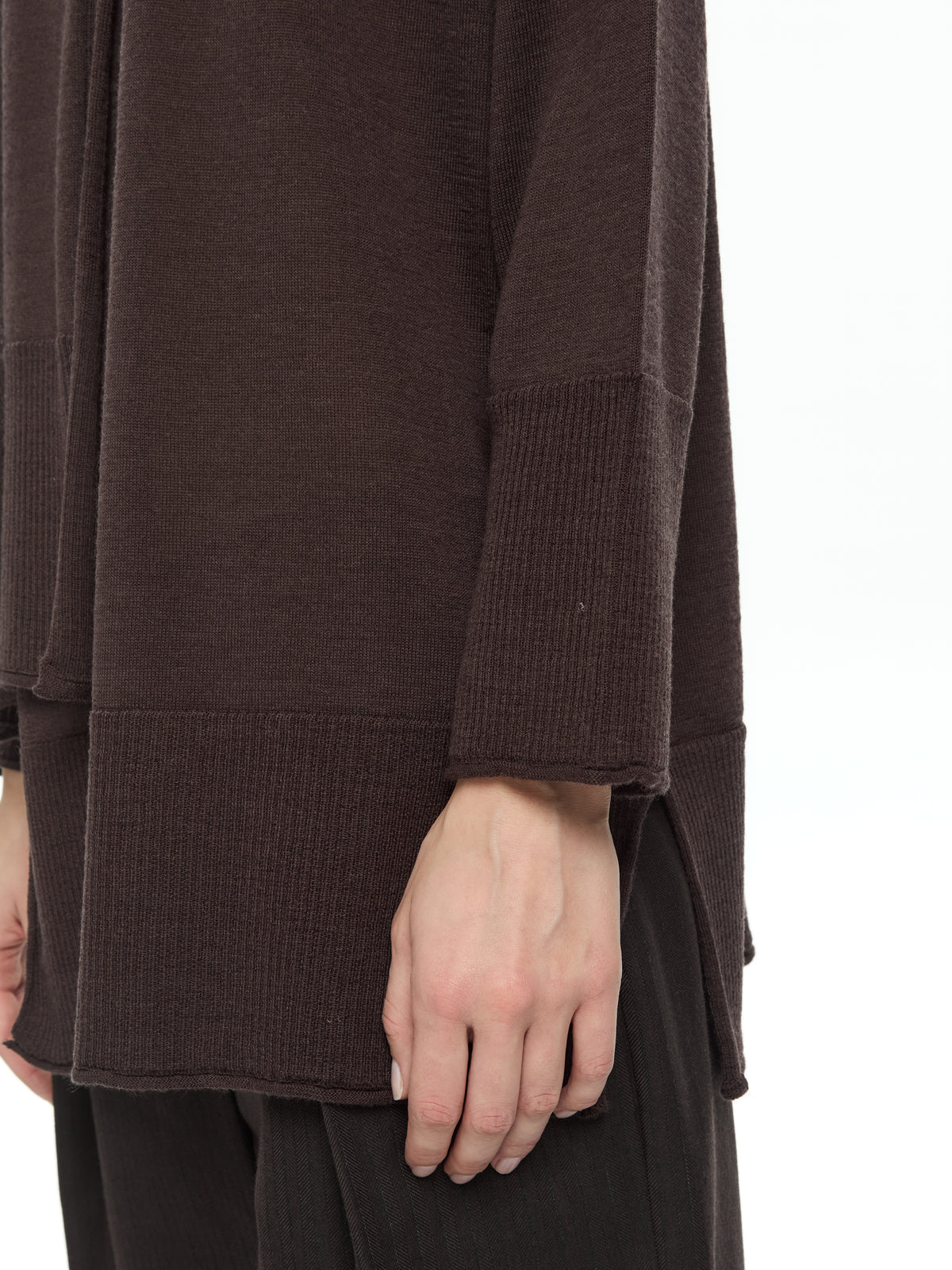 IXOS Maglia asimmetrica MARRONE