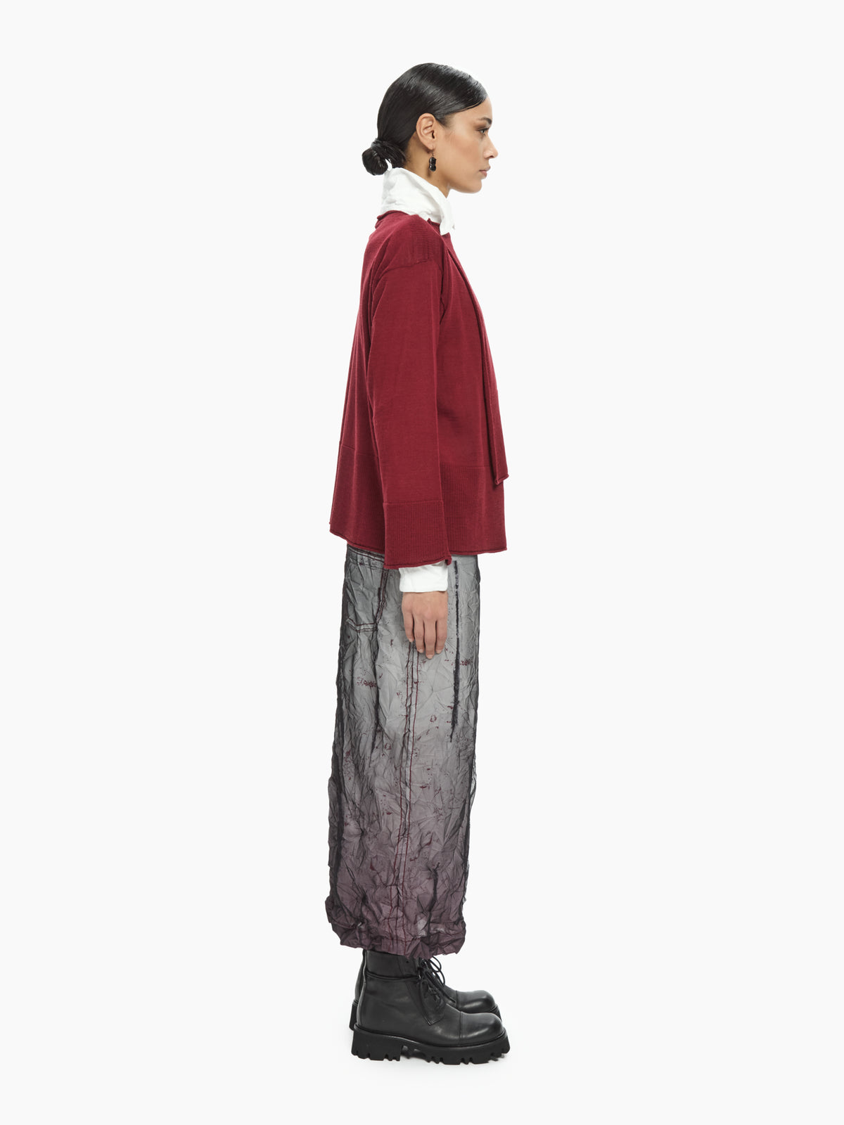 IXOS Maglia con pannelli asimmetrici MARRONE
