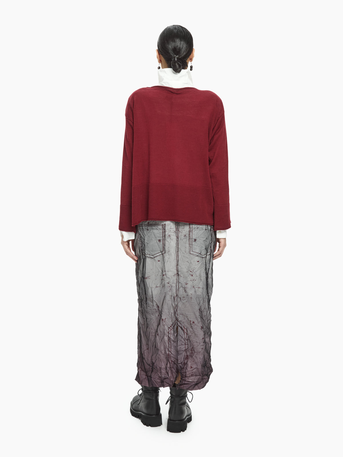 IXOS Maglia con pannelli asimmetrici MARRONE
