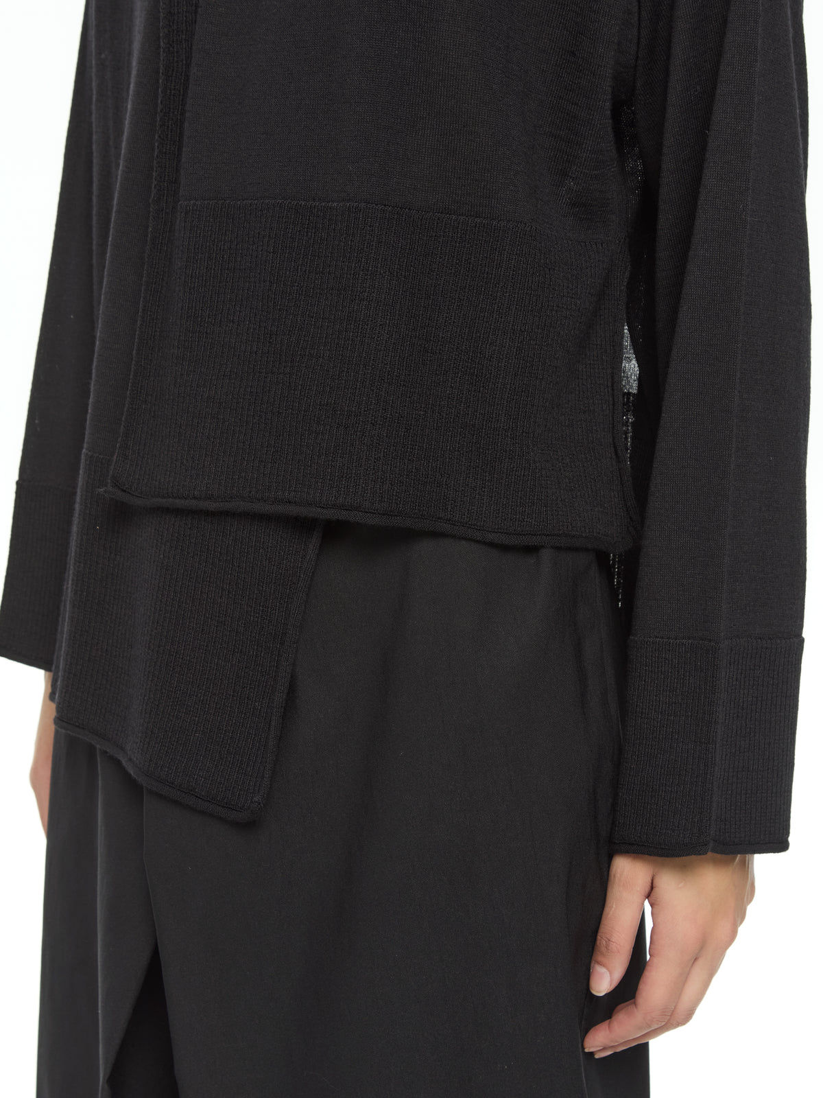 IXOS Maglia con pannelli asimmetrici NERO