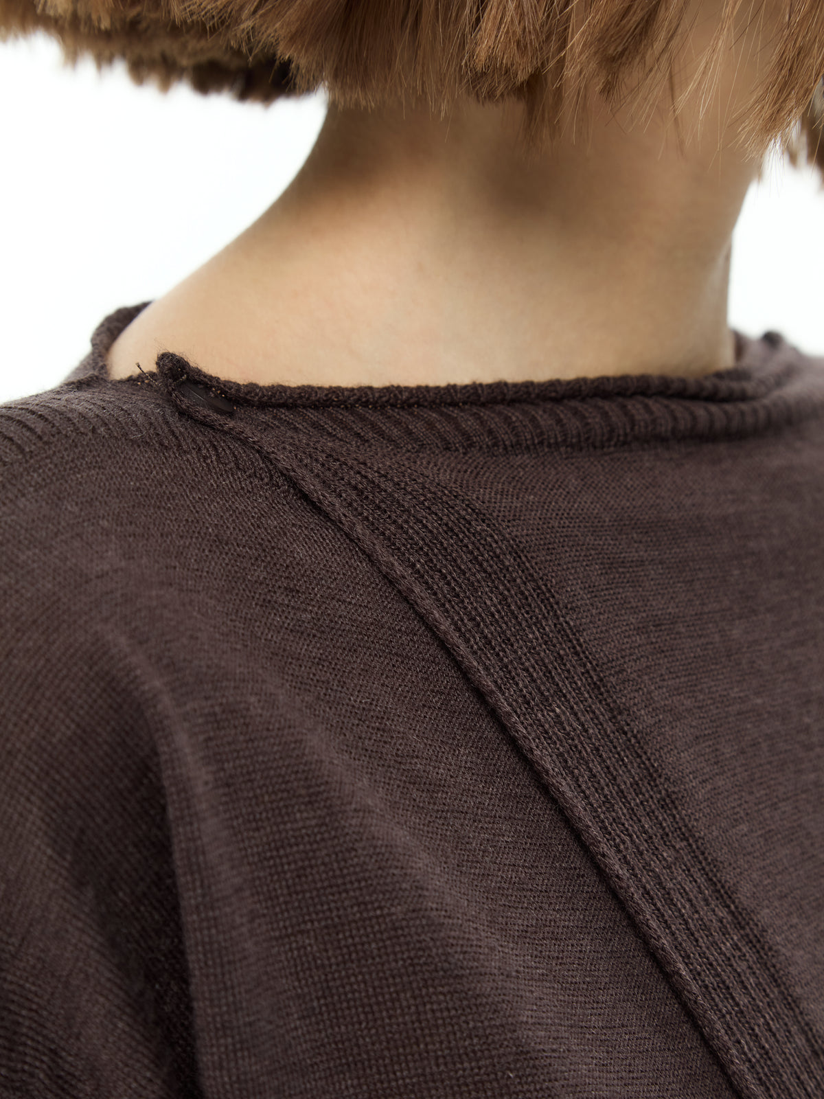 IXOS Maglia con pannelli asimmetrici MARRONE