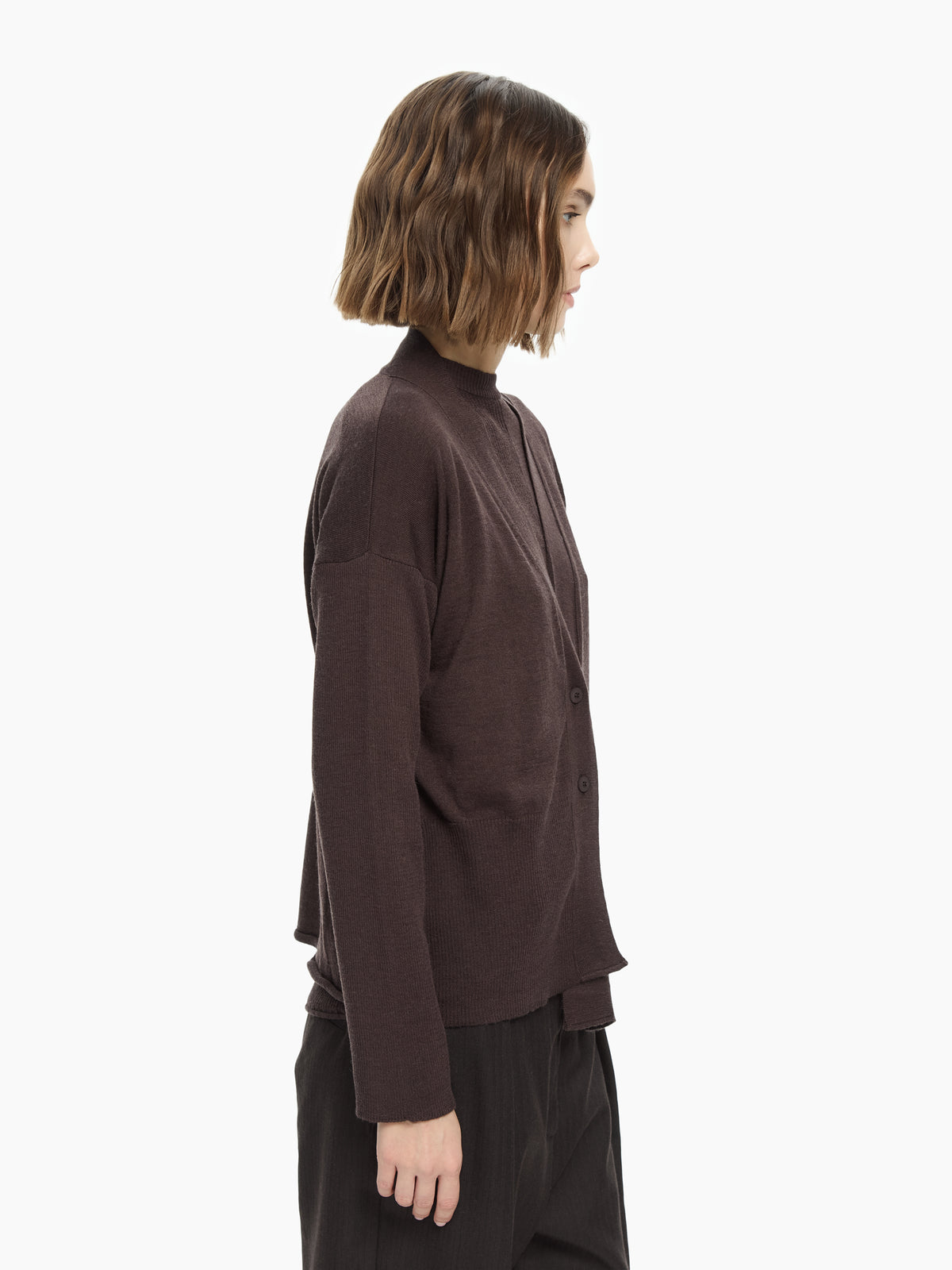 IXOS Cardigan oversize MARRONE