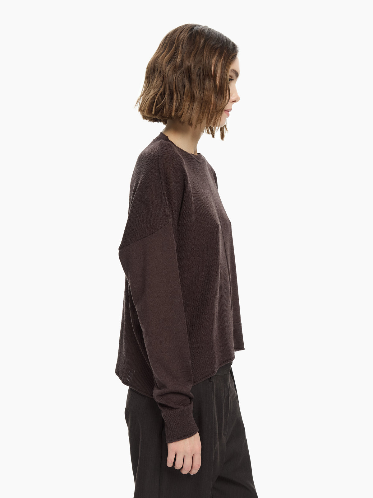 IXOS Maglia boxy MARRONE