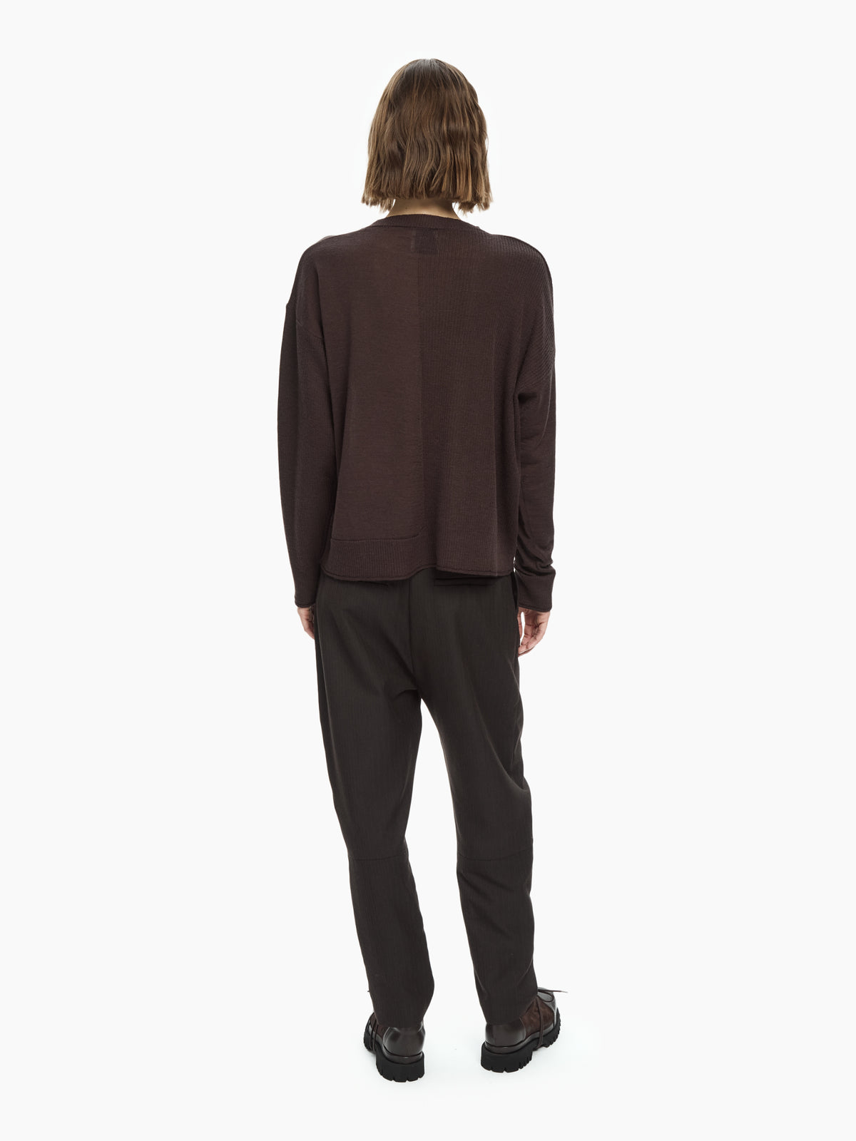 IXOS Maglia boxy MARRONE