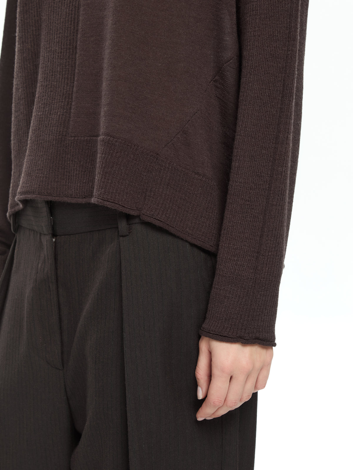 IXOS Maglia boxy MARRONE