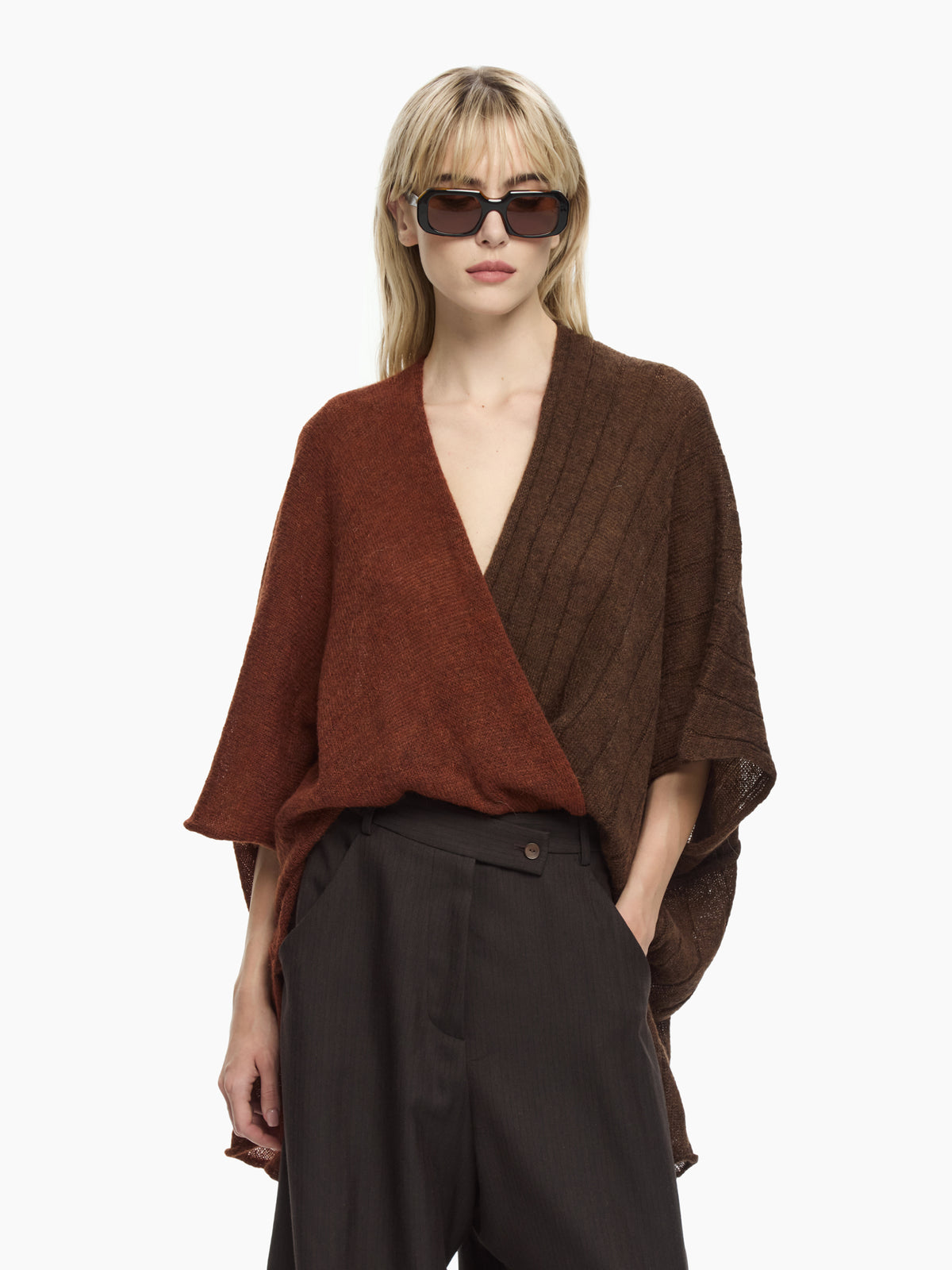 IXOS Cardigan tricot MARRONE