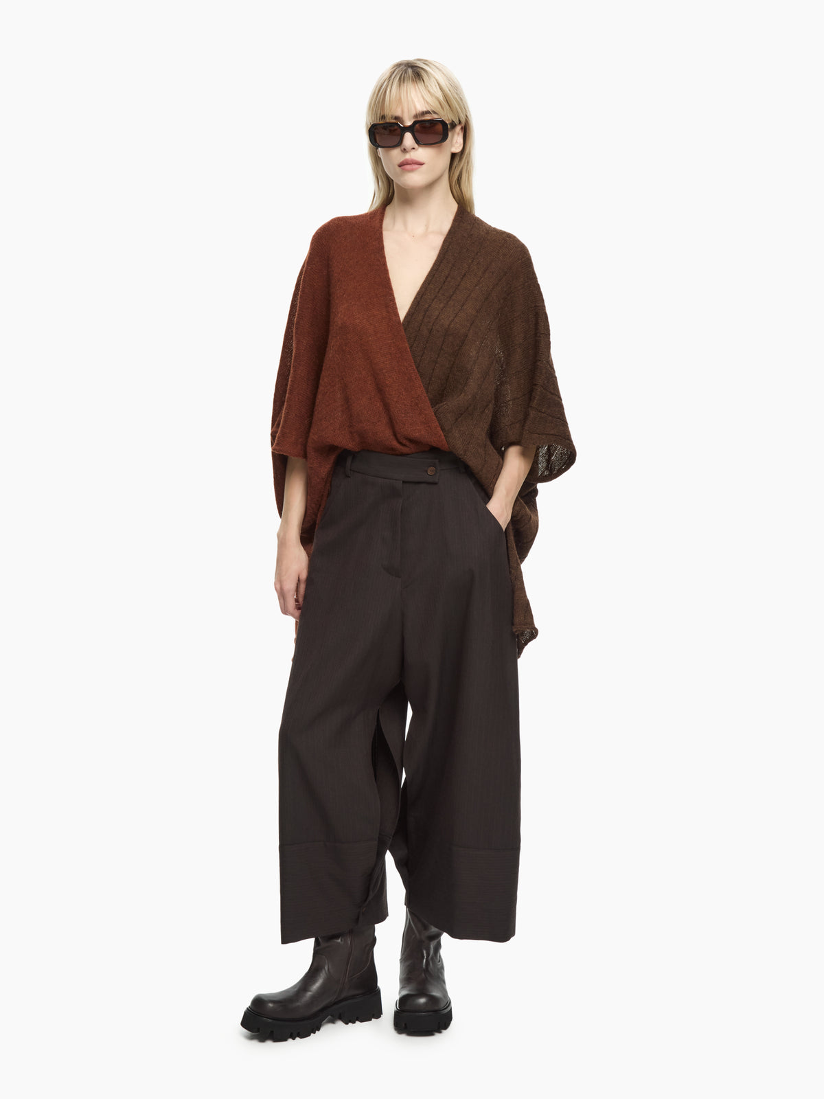 IXOS Cardigan tricot MARRONE