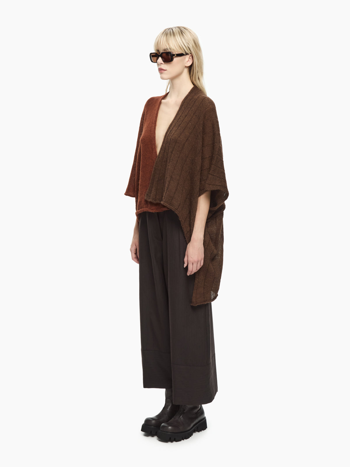 IXOS Cardigan tricot MARRONE