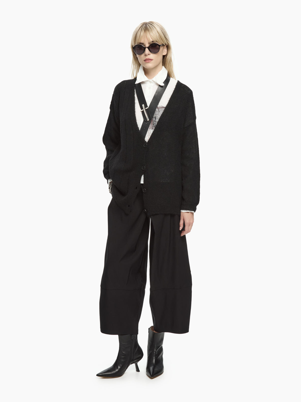 IXOS Cardigan bicolor NERO