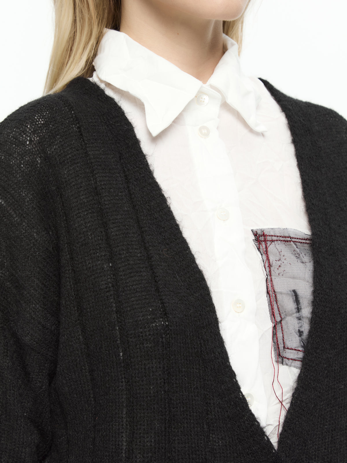 IXOS Cardigan bicolor NERO