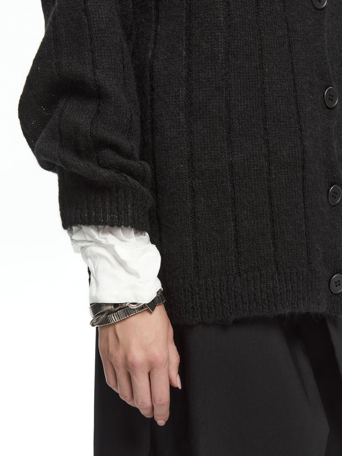IXOS Cardigan bicolor NERO