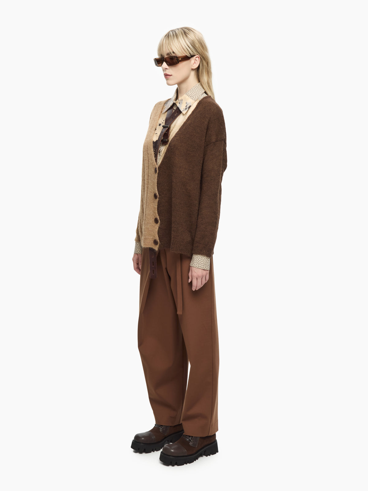IXOS Cardigan bicolor GIALLO