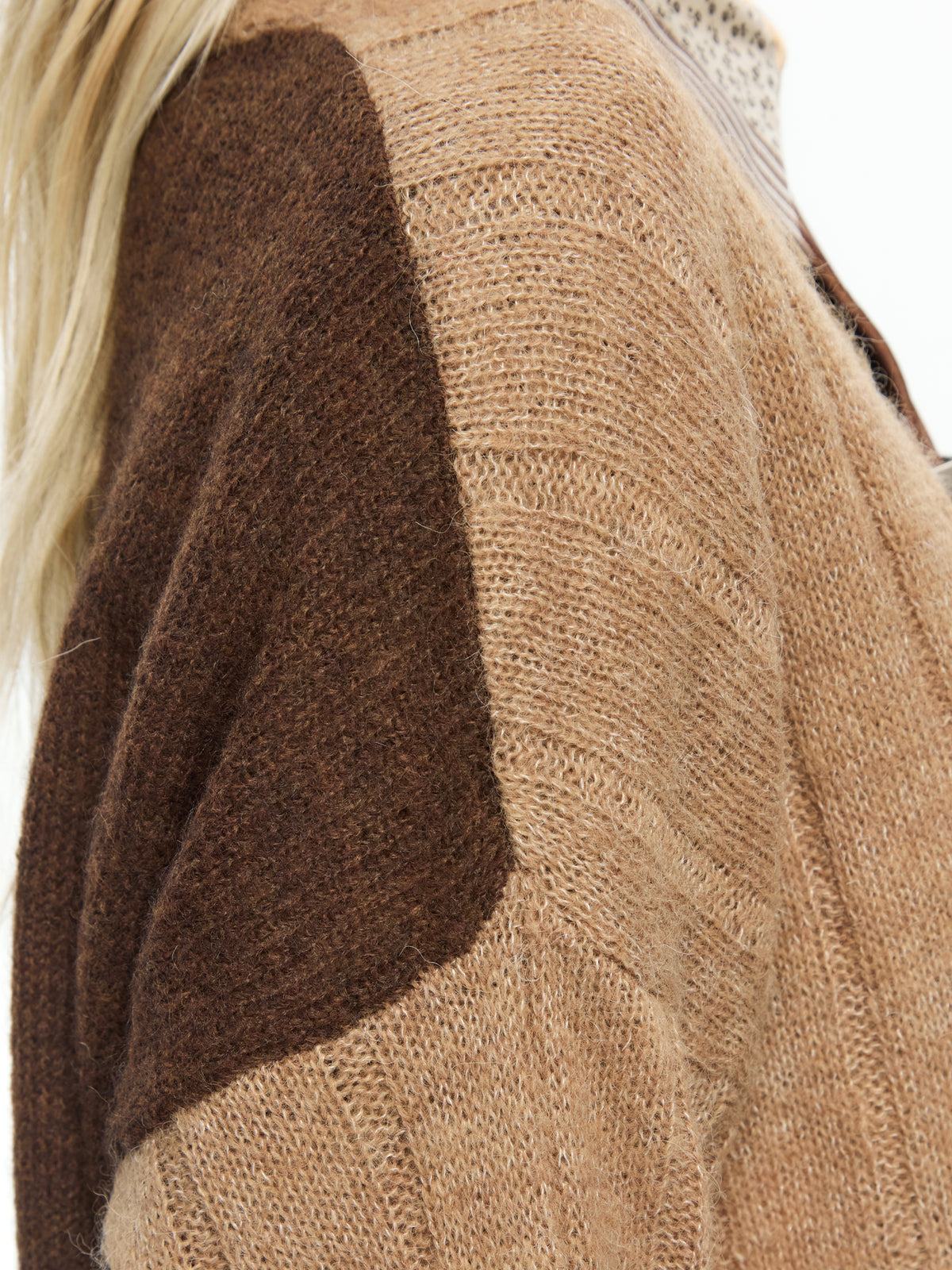 IXOS Cardigan bicolor GIALLO