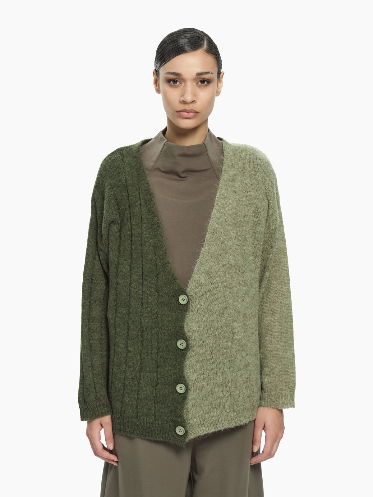 IXOS Cardigan bicolor VERDE