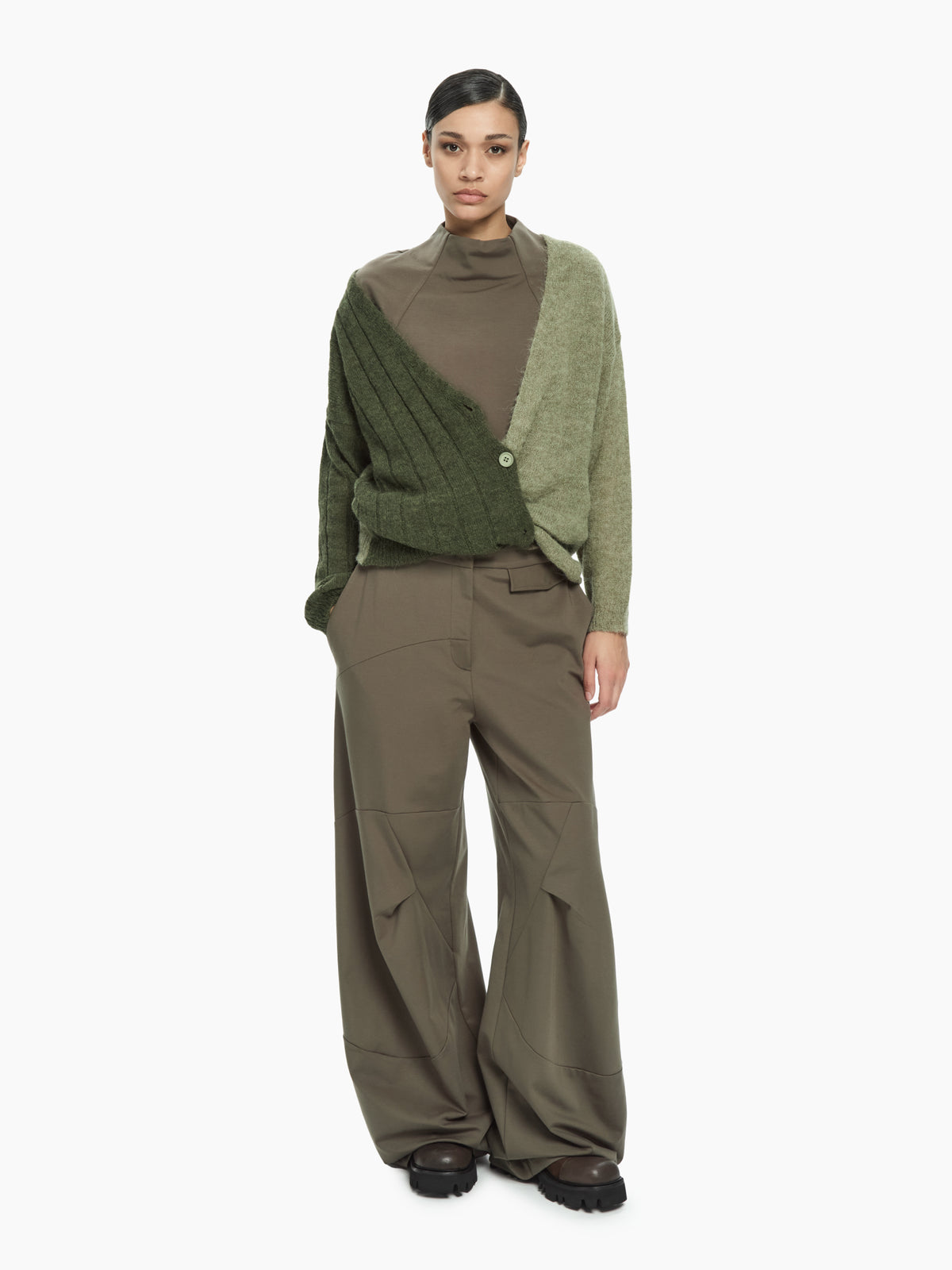 IXOS Cardigan bicolor VERDE
