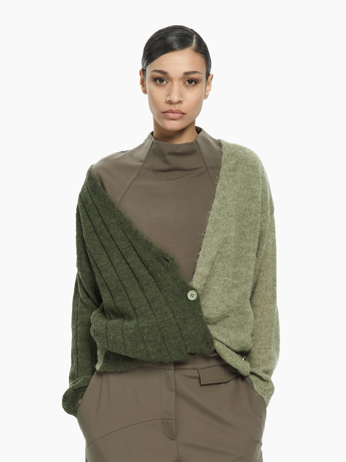 IXOS Cardigan bicolor VERDE