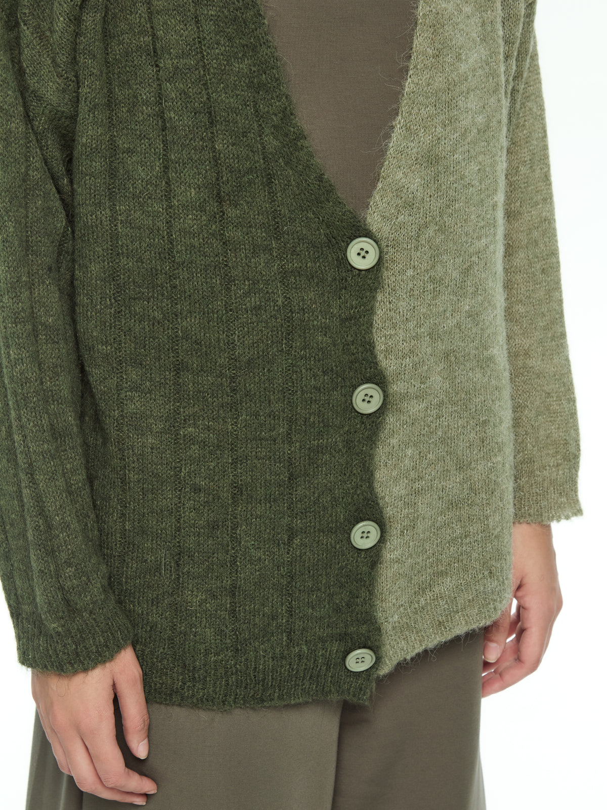 IXOS Cardigan bicolor VERDE