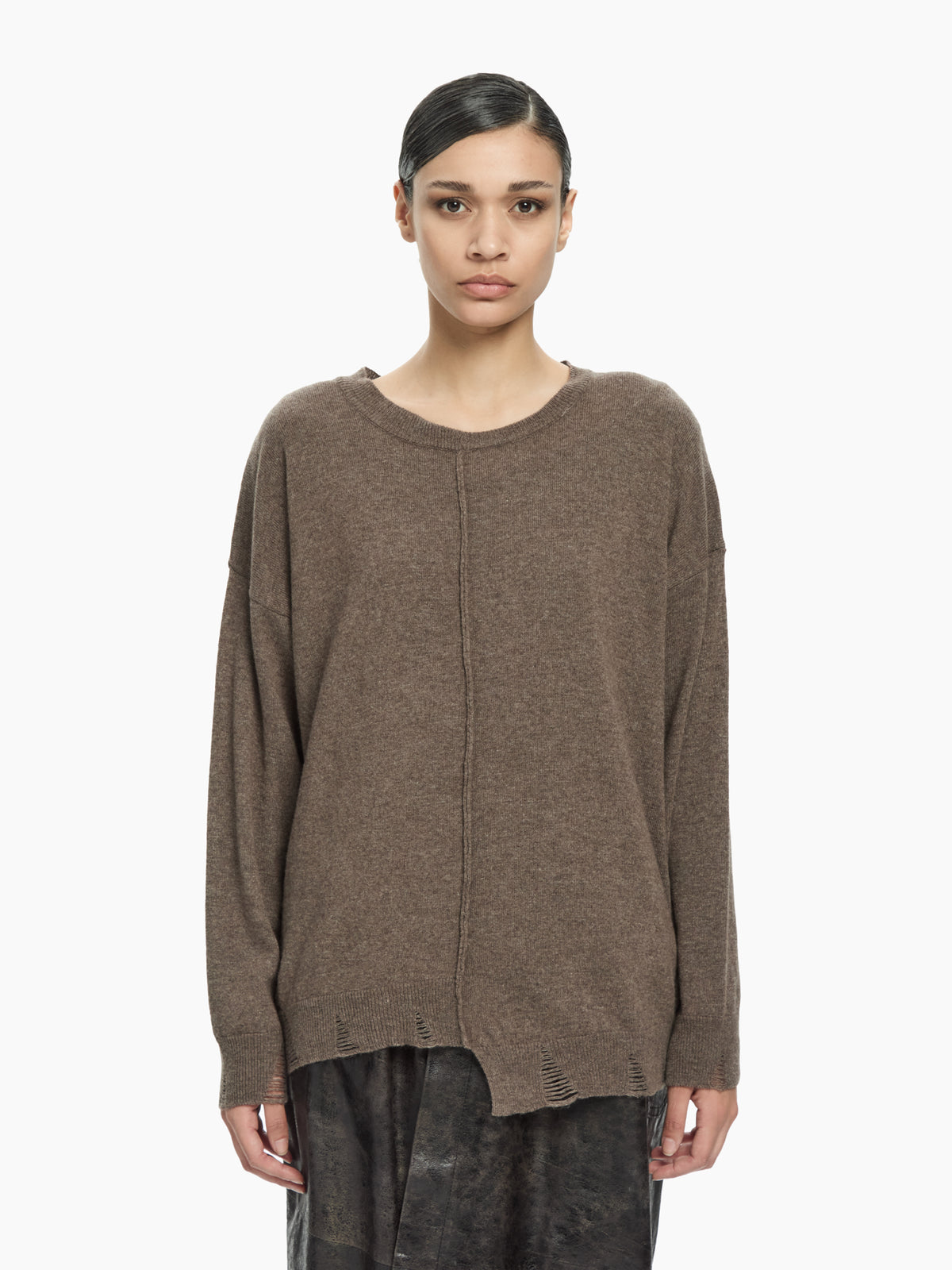 IXOS Maglia decostruita MARRONE