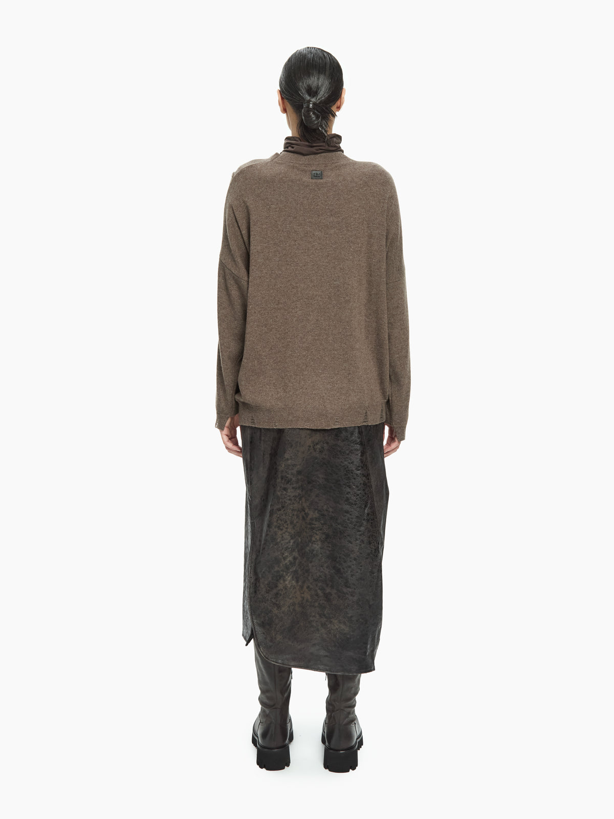 IXOS Maglia decostruita MARRONE