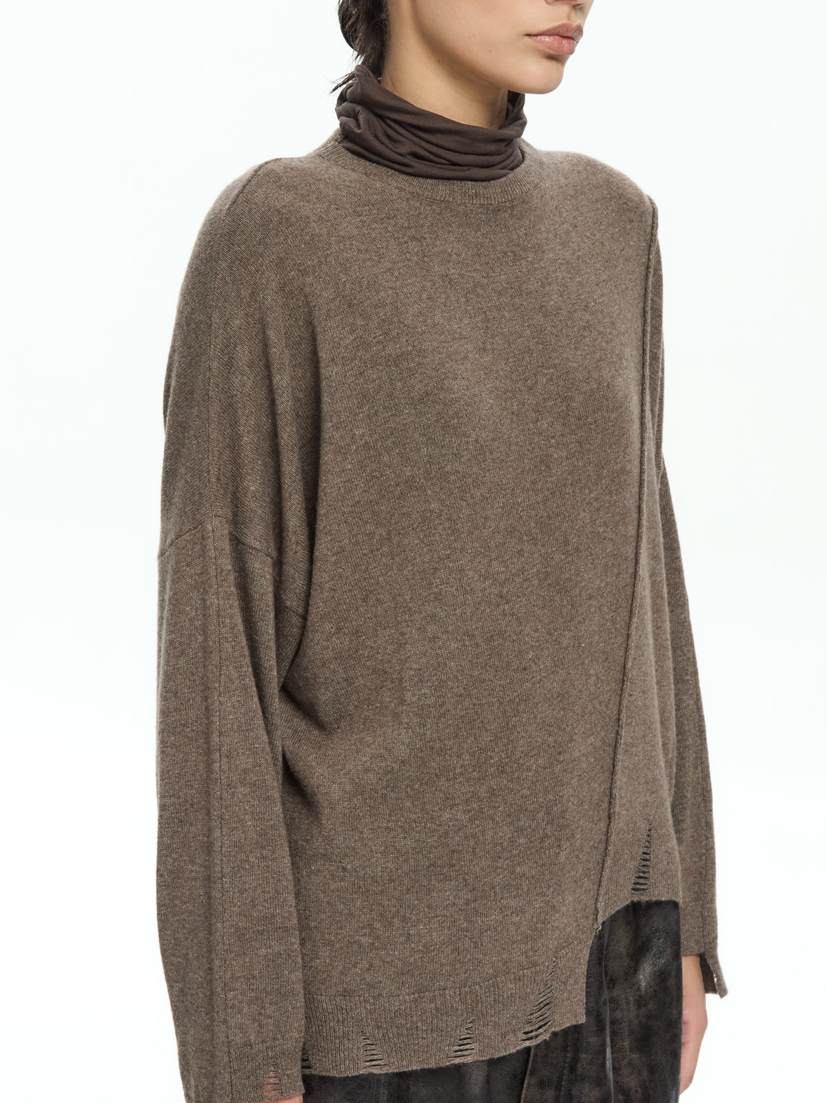 IXOS Maglia decostruita MARRONE