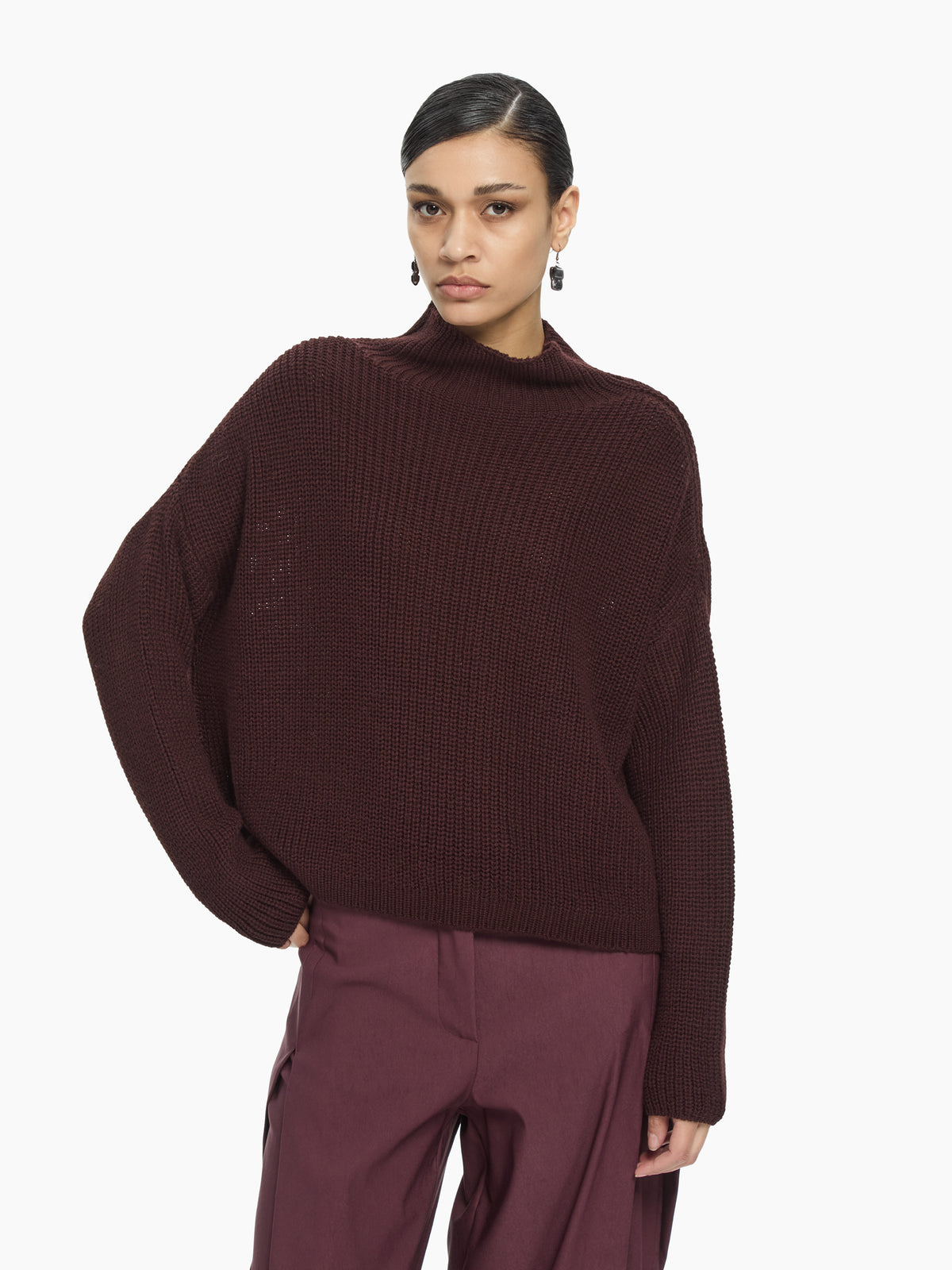 IXOS Maglia a collo alto MARRONE