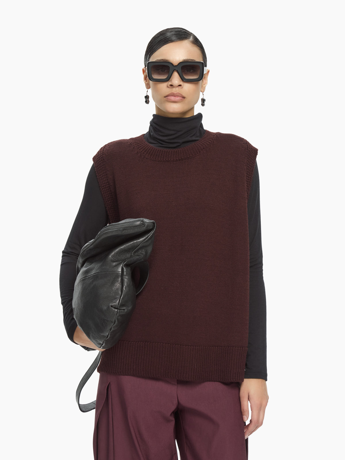 IXOS Maglia smanicata MARRONE
