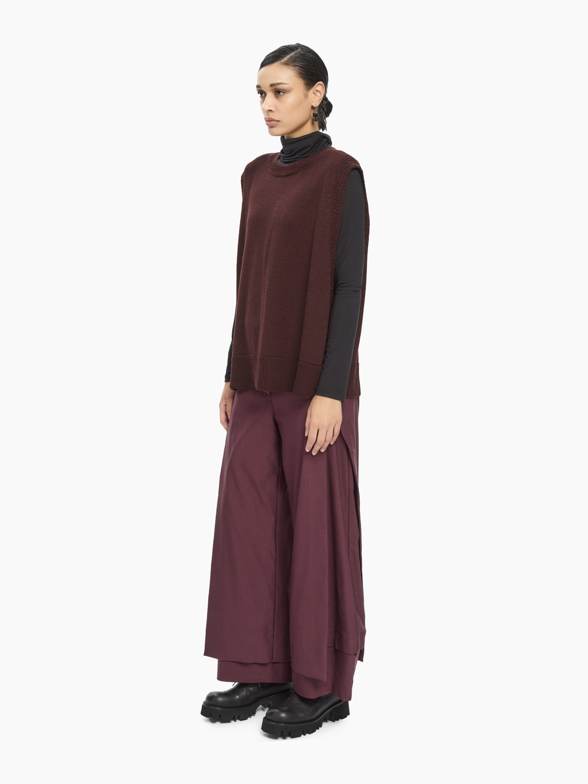 IXOS Maglia smanicata MARRONE