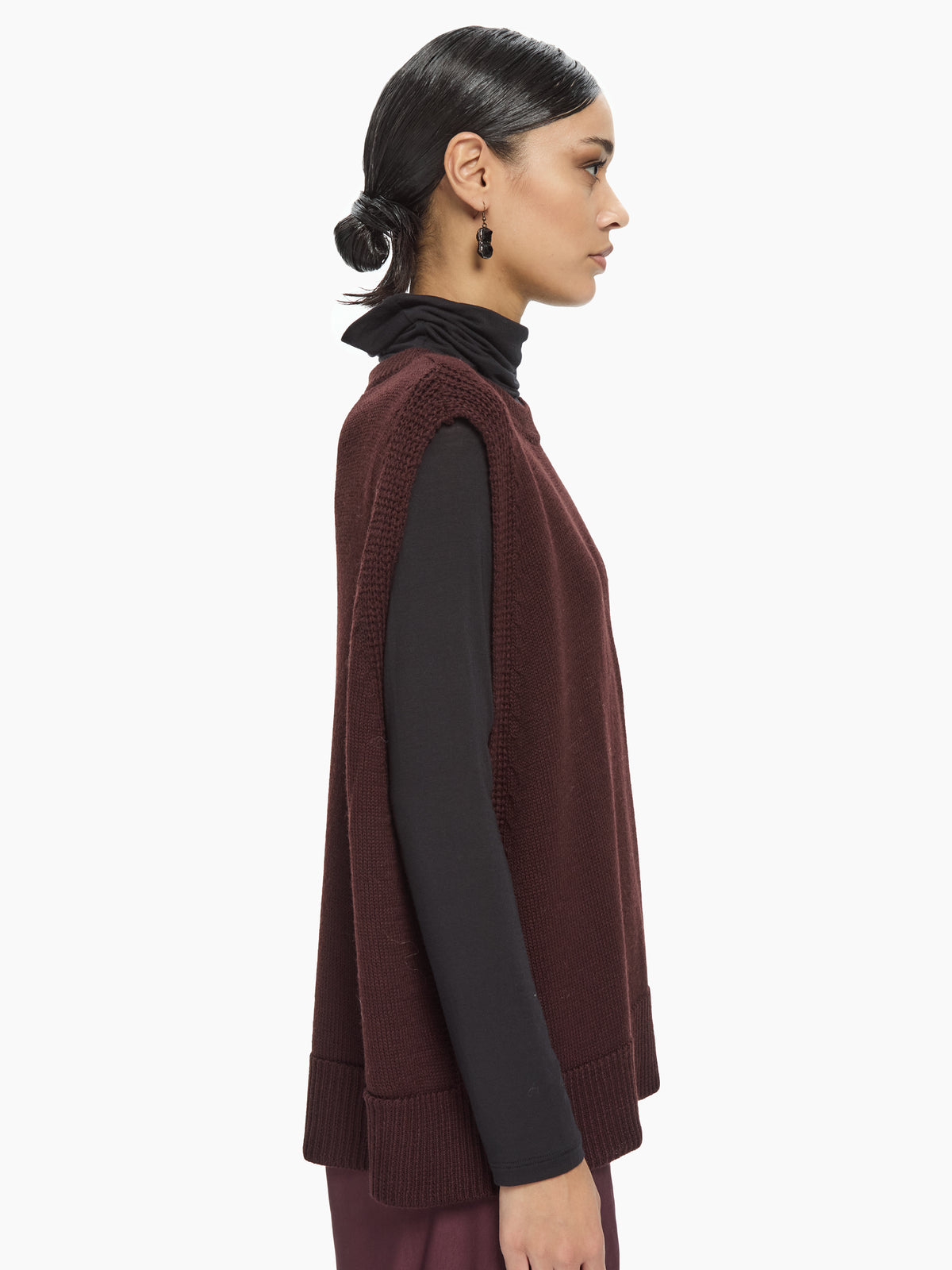IXOS Maglia smanicata MARRONE