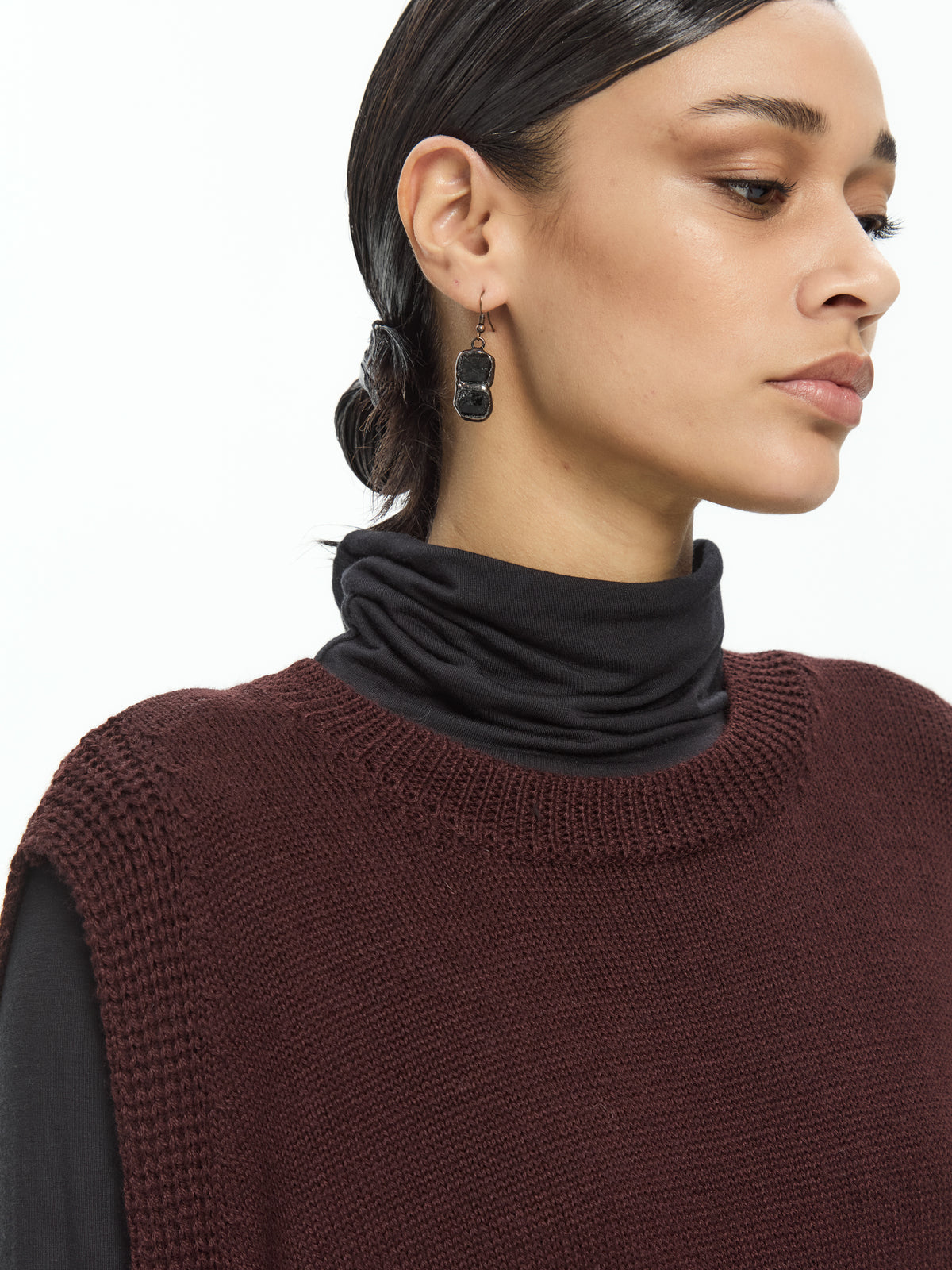 IXOS Maglia smanicata MARRONE