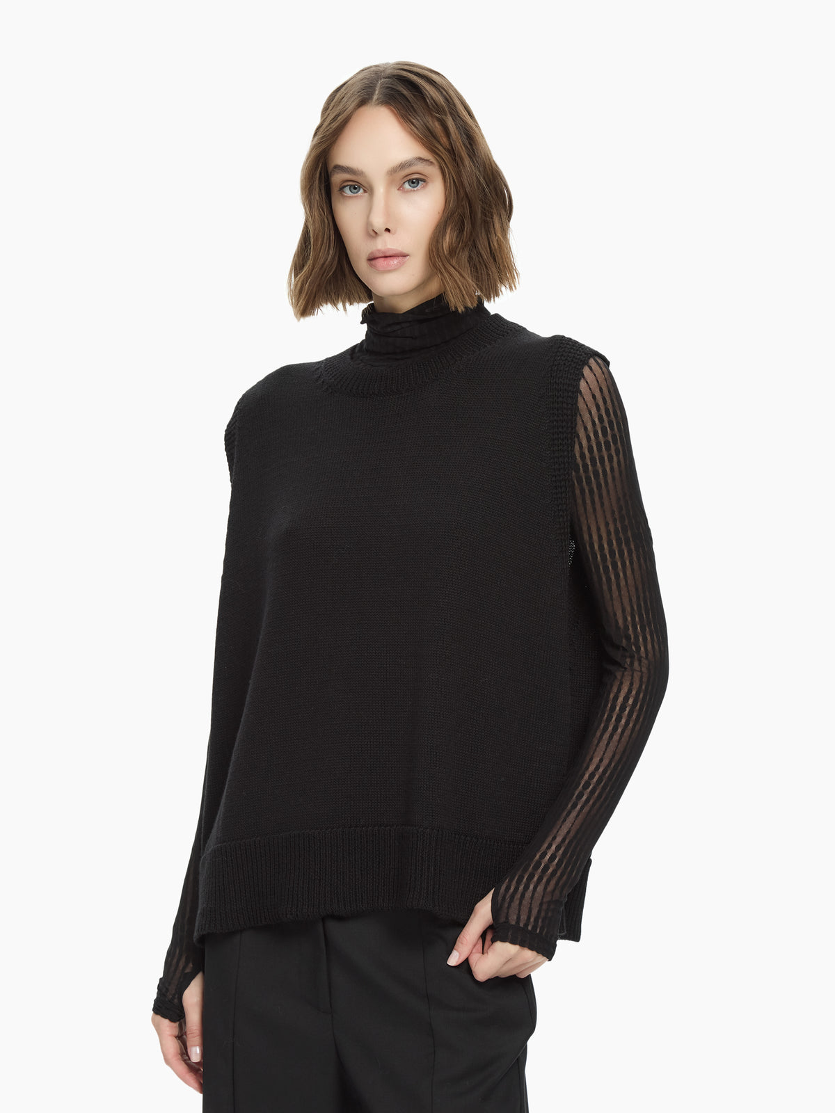 IXOS Maglia smanicata NERO