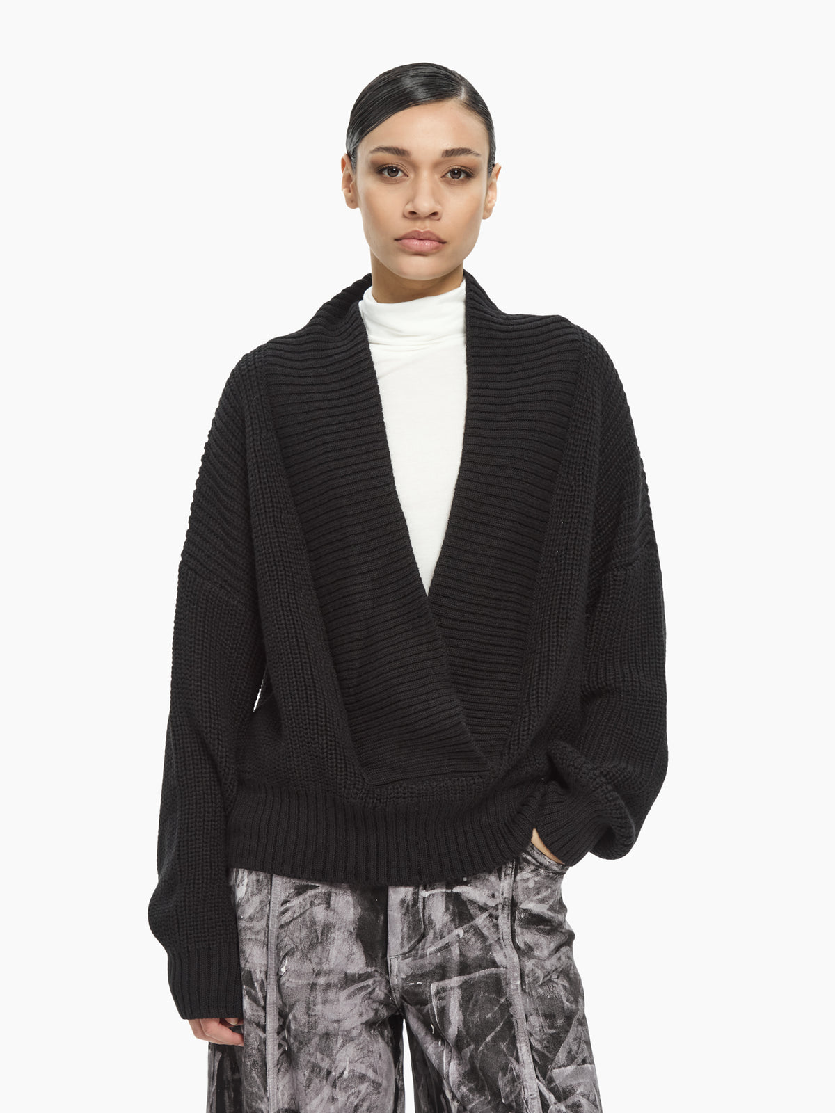 IXOS Maglia con scollo NERO