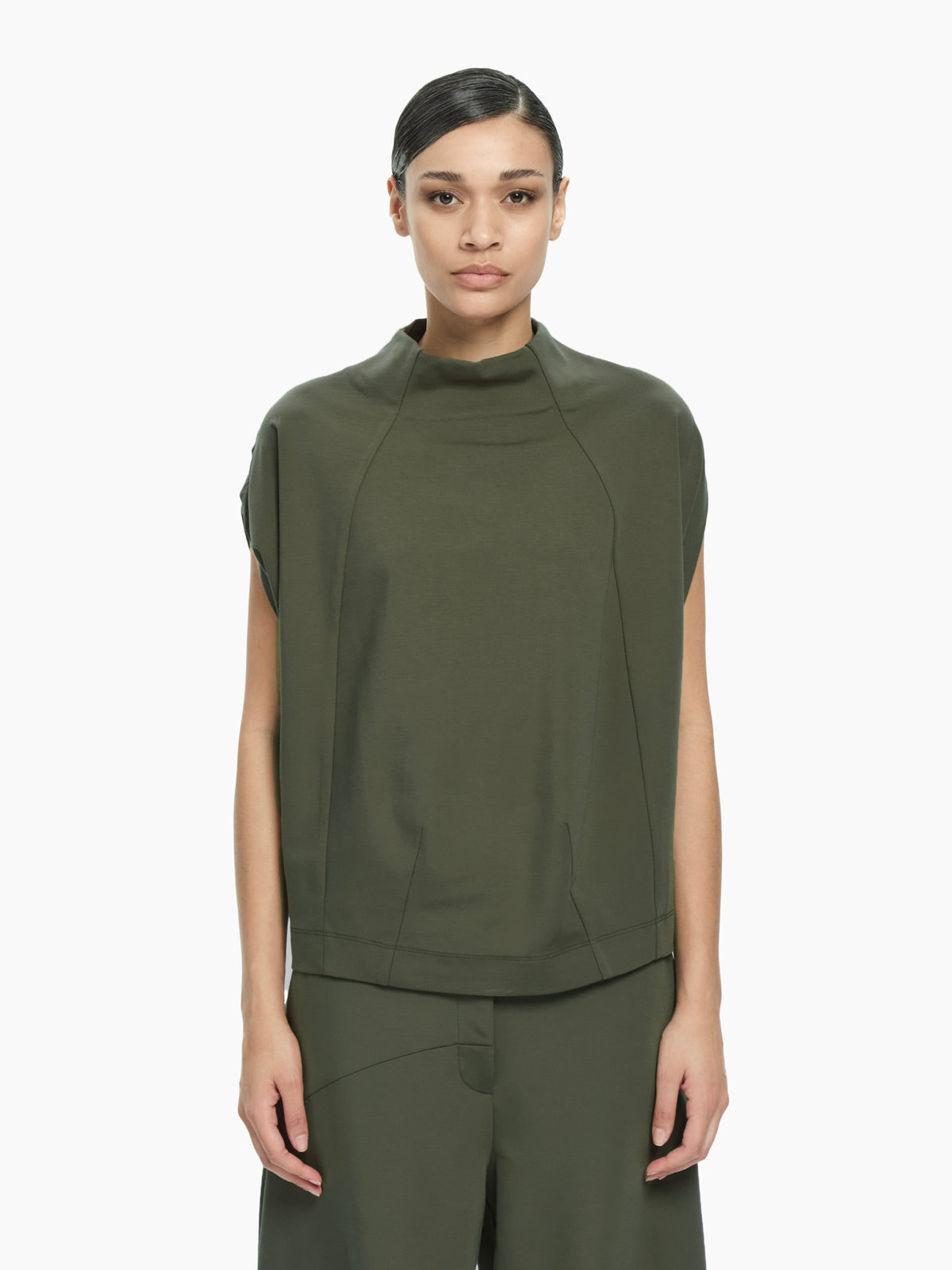 IXOS Top collo alto VERDE