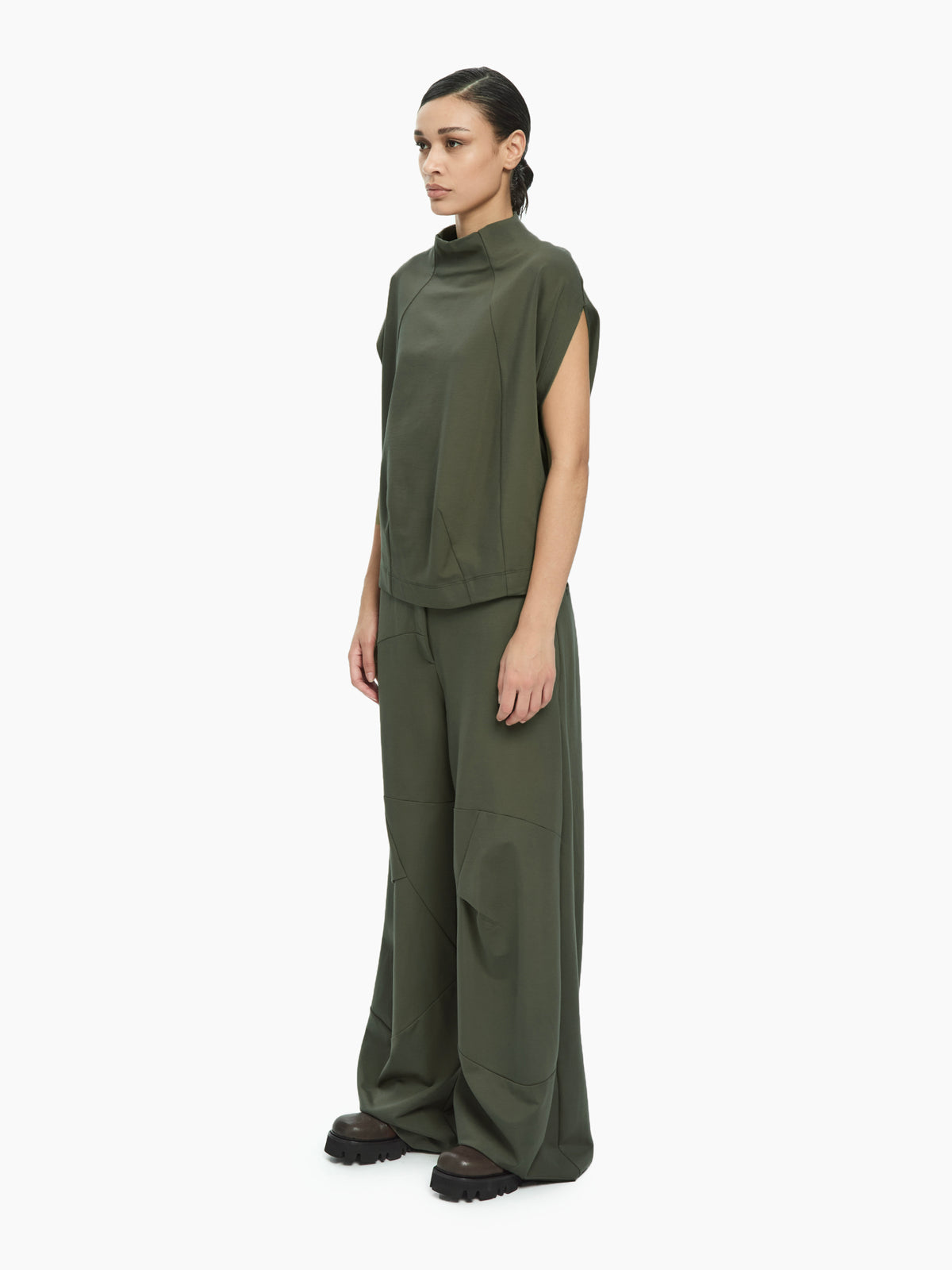 IXOS Top collo alto VERDE