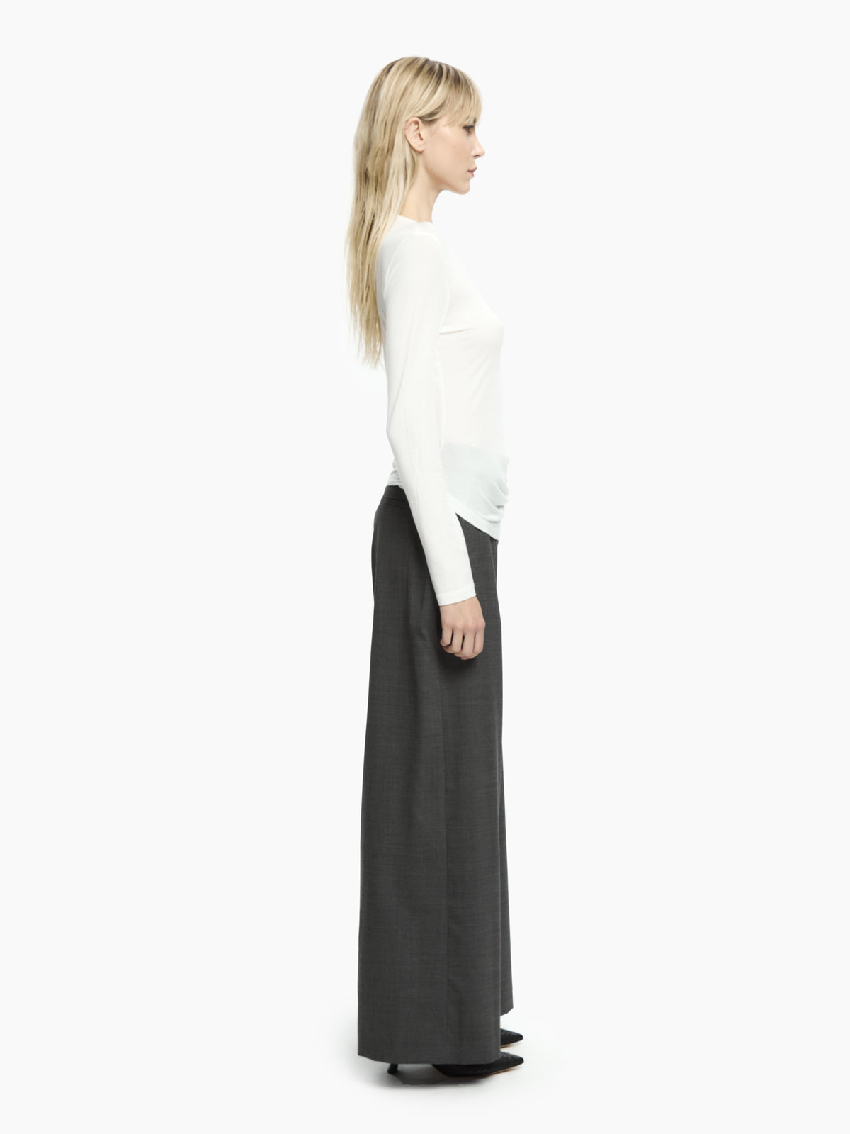 IXOS Top drappeggiato BIANCO