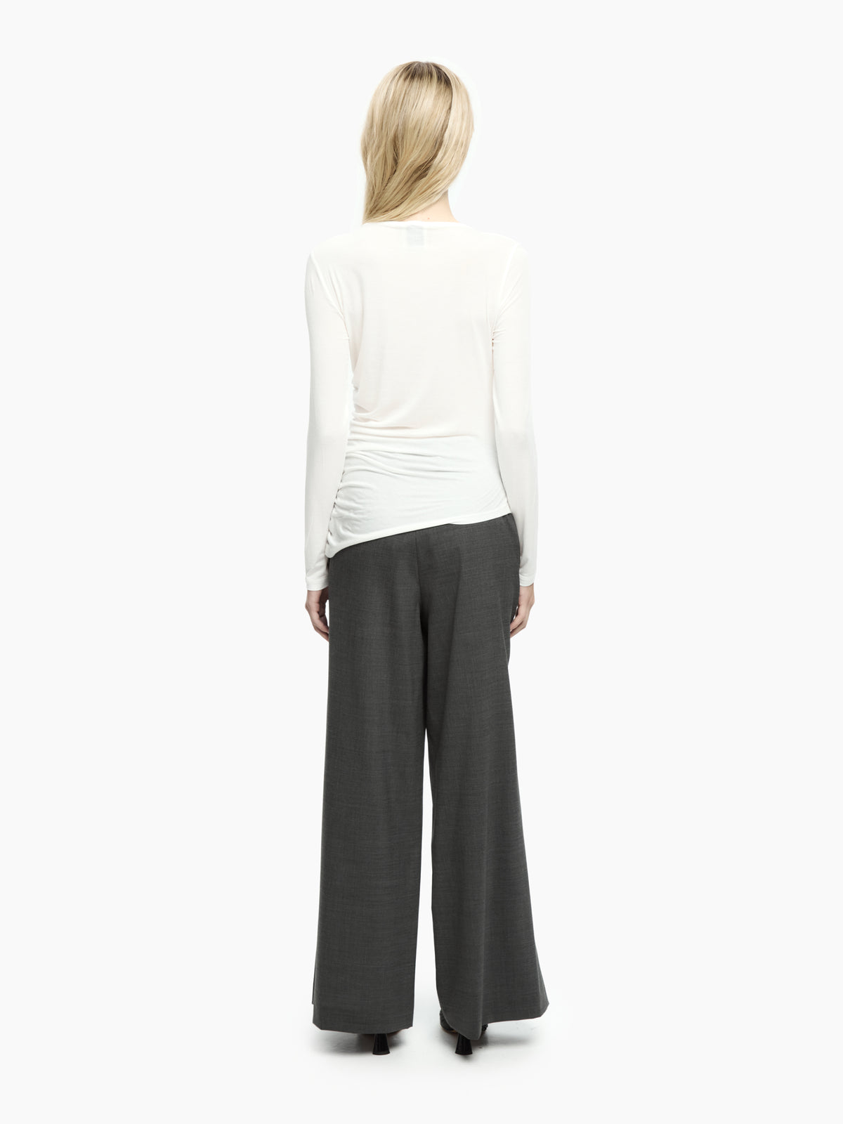 IXOS Top drappeggiato BIANCO