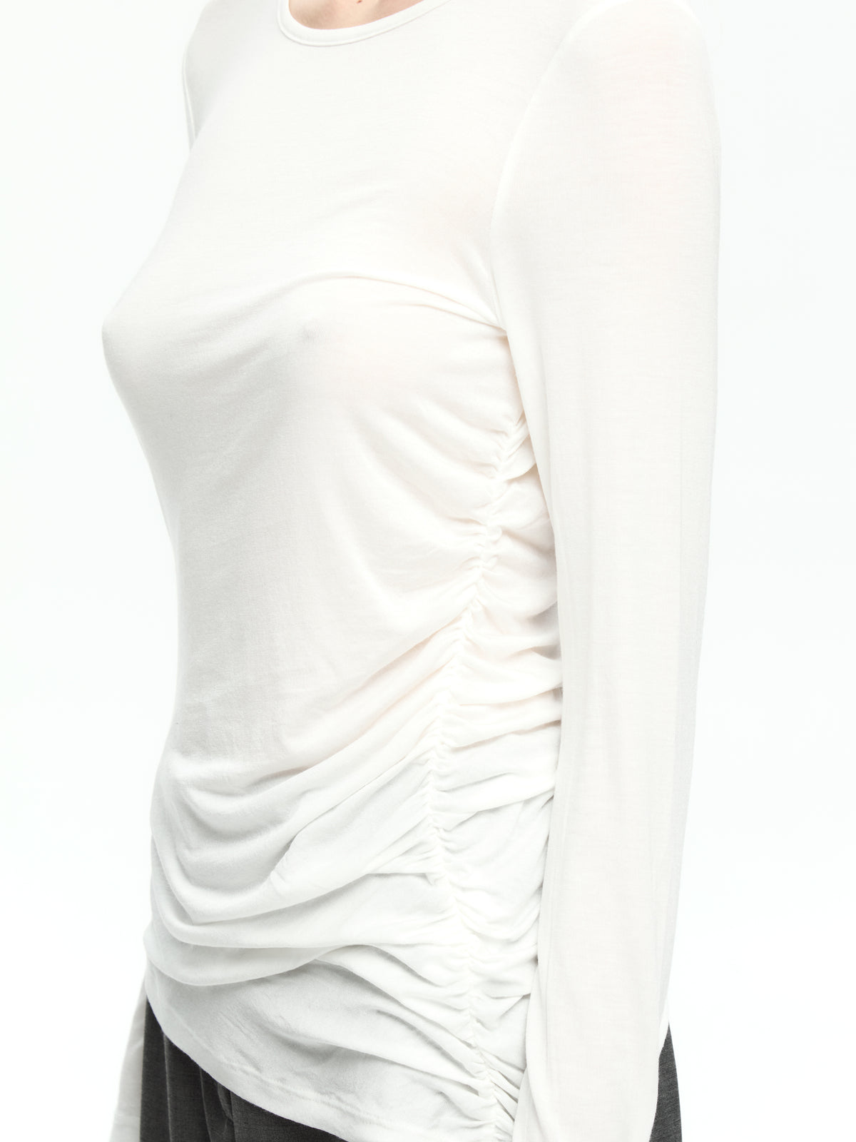 IXOS Top drappeggiato BIANCO