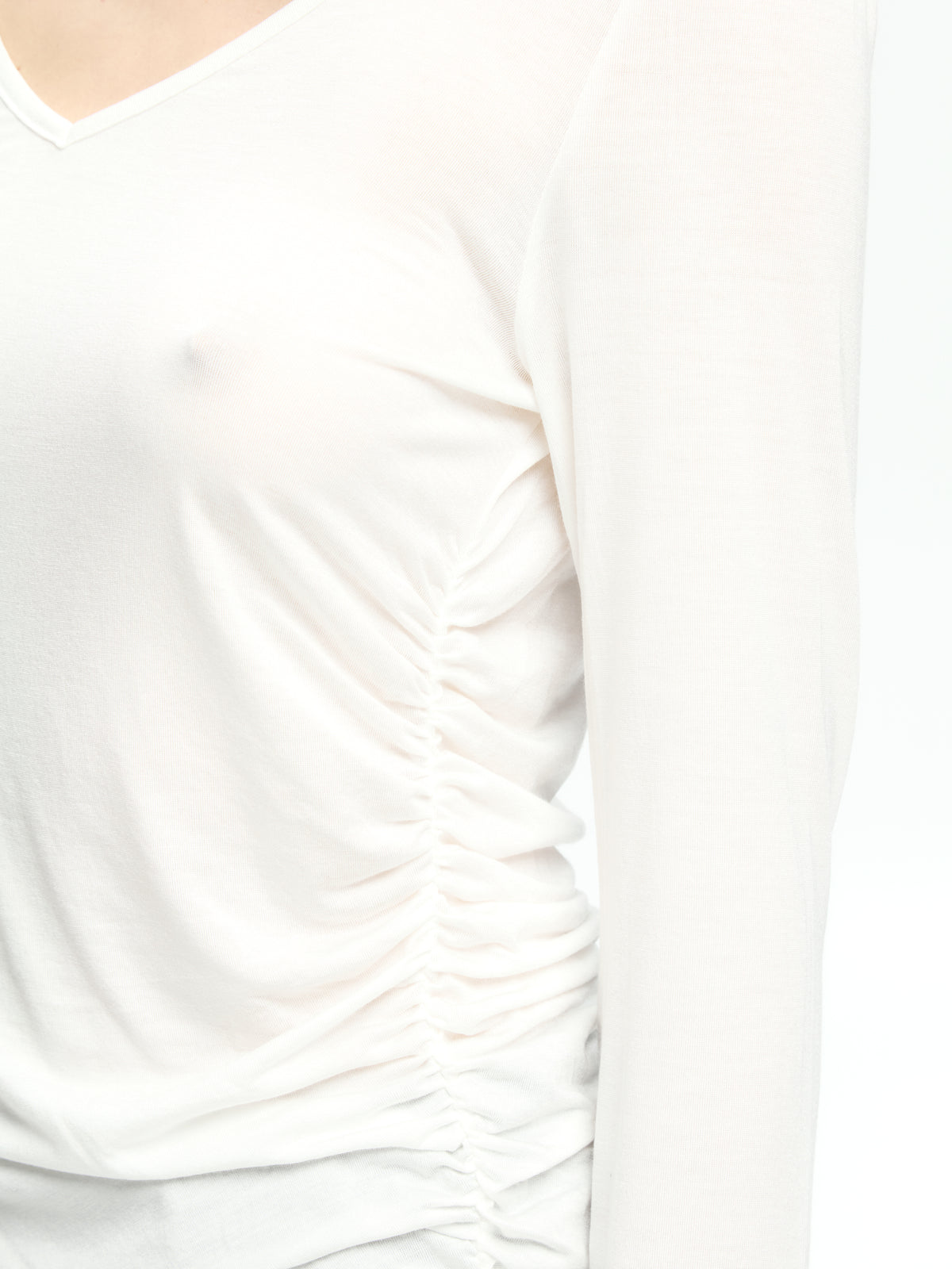 IXOS Top con scollo a V BIANCO