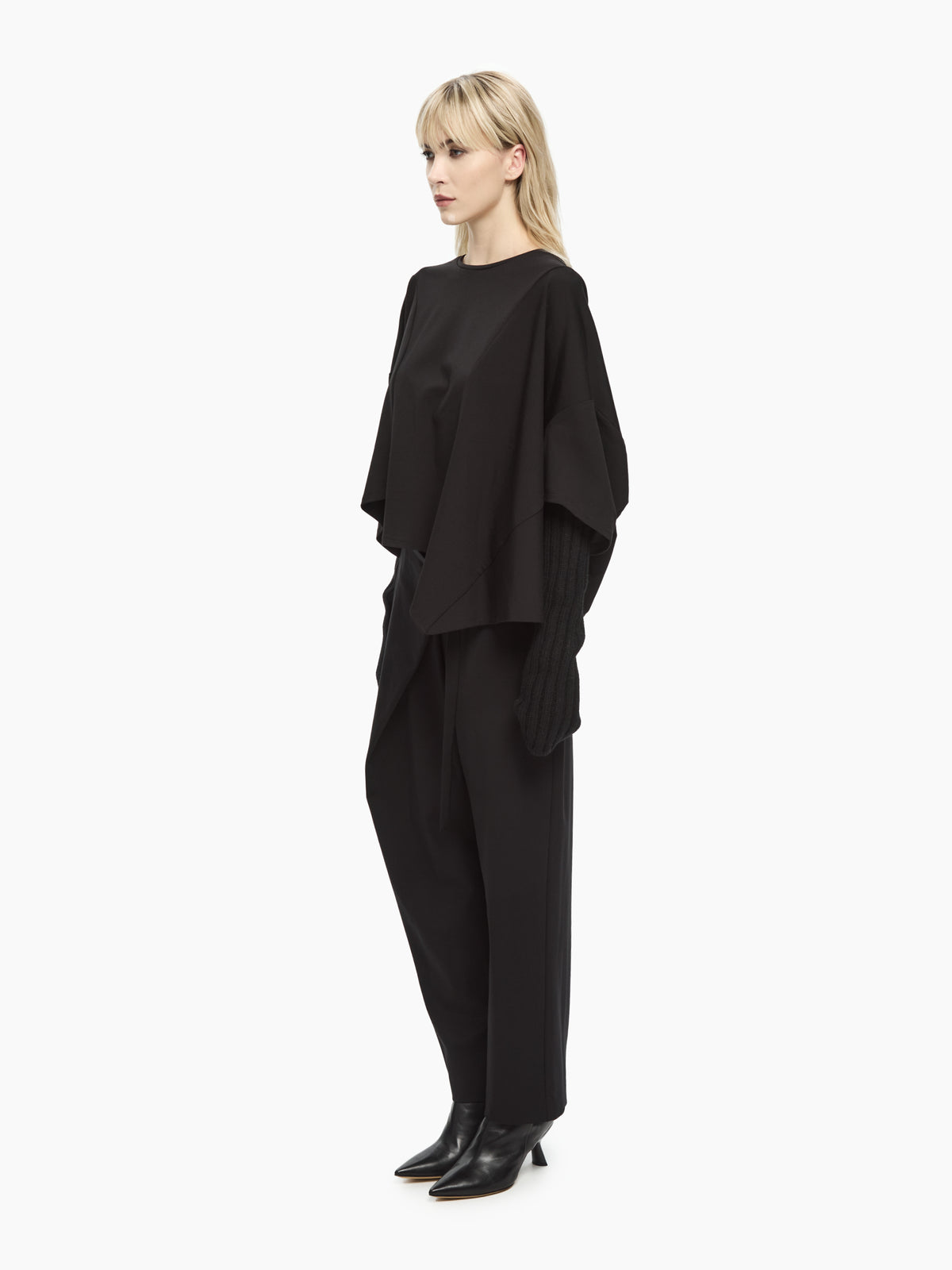 IXOS Top con maniche in maglia NERO