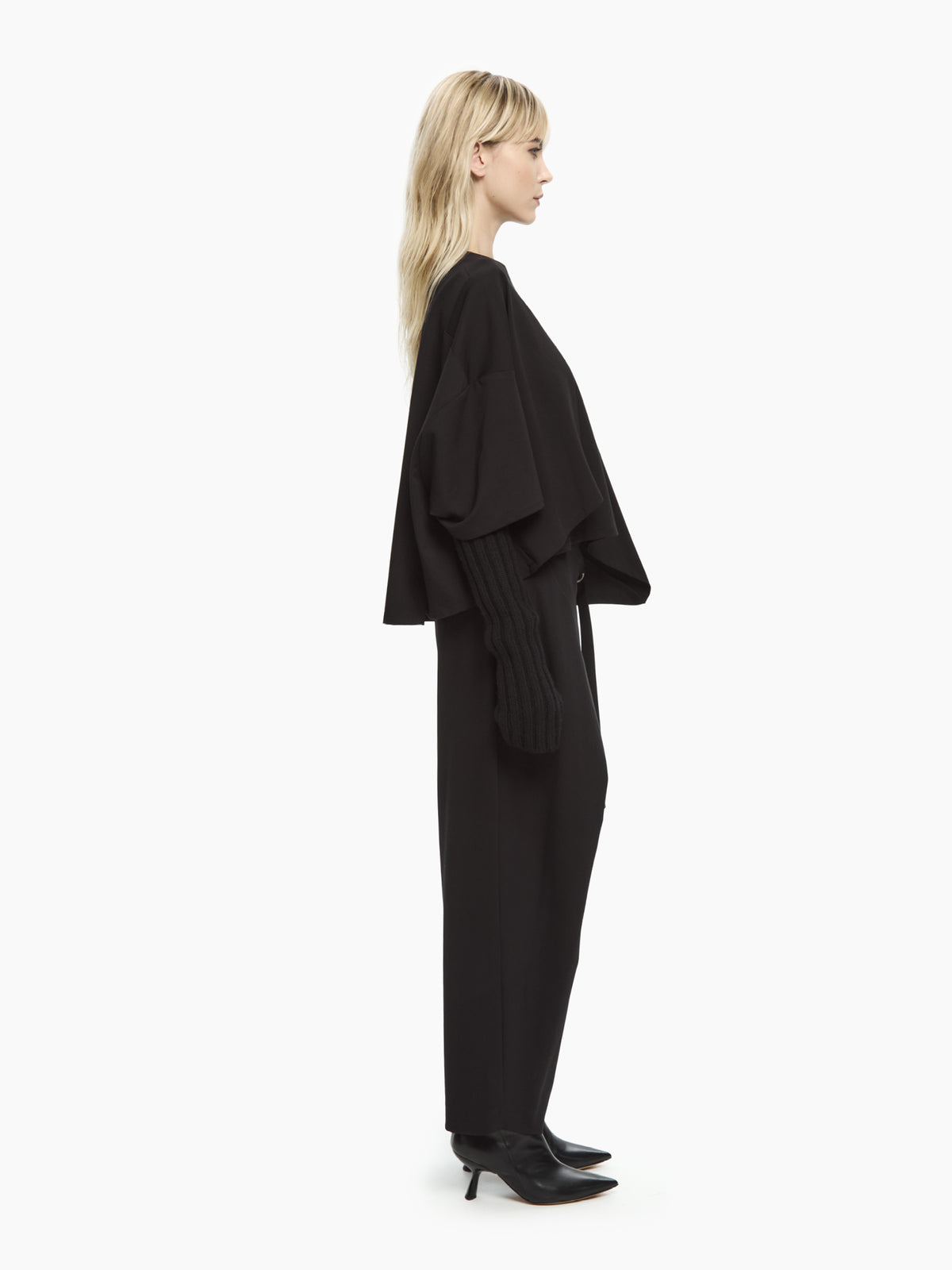 IXOS Top con maniche in maglia NERO