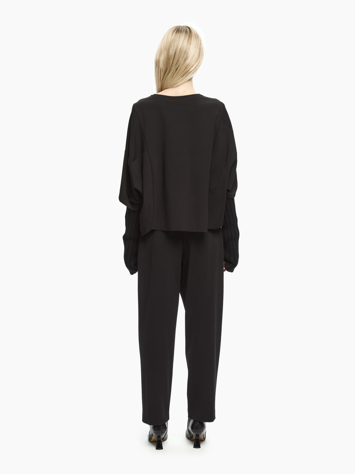 IXOS Top con maniche in maglia NERO