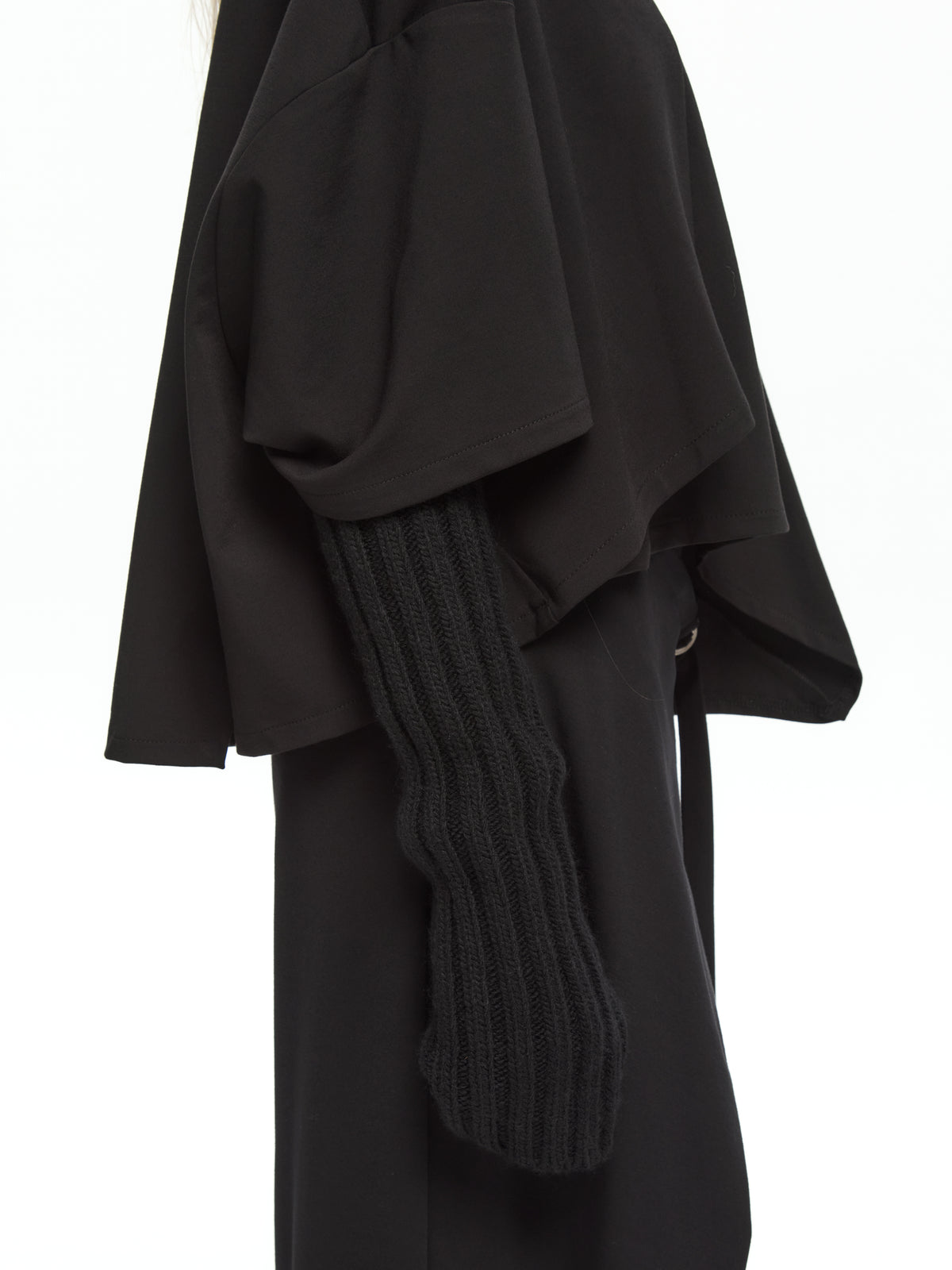 IXOS Top con maniche in maglia NERO