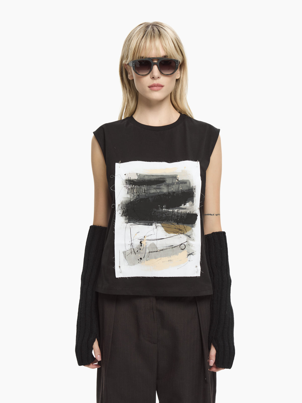 IXOS T-shirt con grafica NERO