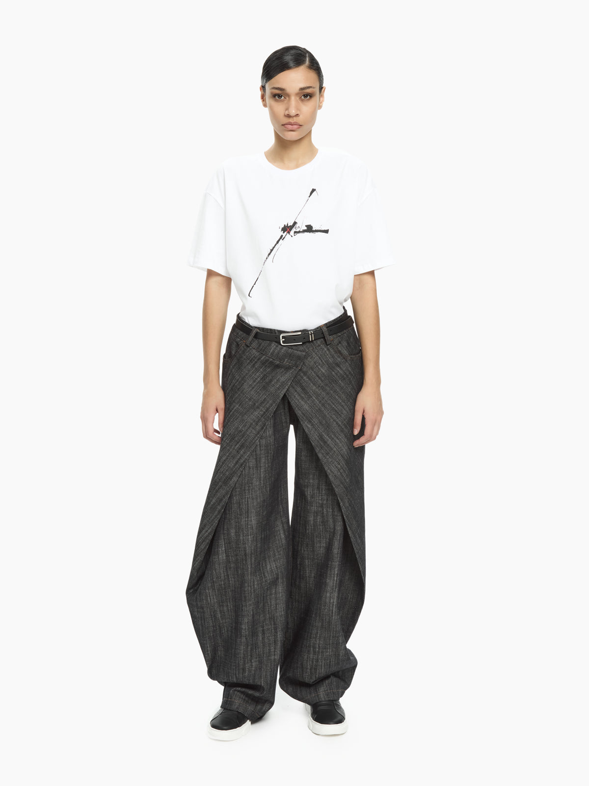 IXOS T-shirt grafica oversize BIANCO