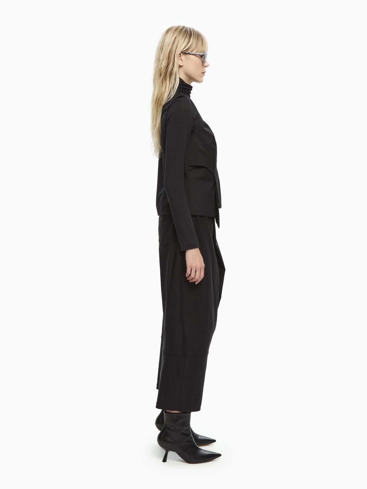 IXOS Gilet sartoriale asimmetrico NERO