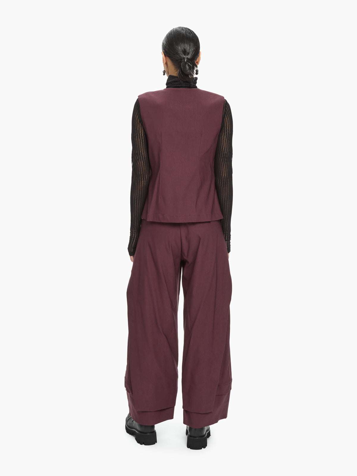 IXOS Gilet sartoriale asimmetrico MARRONE