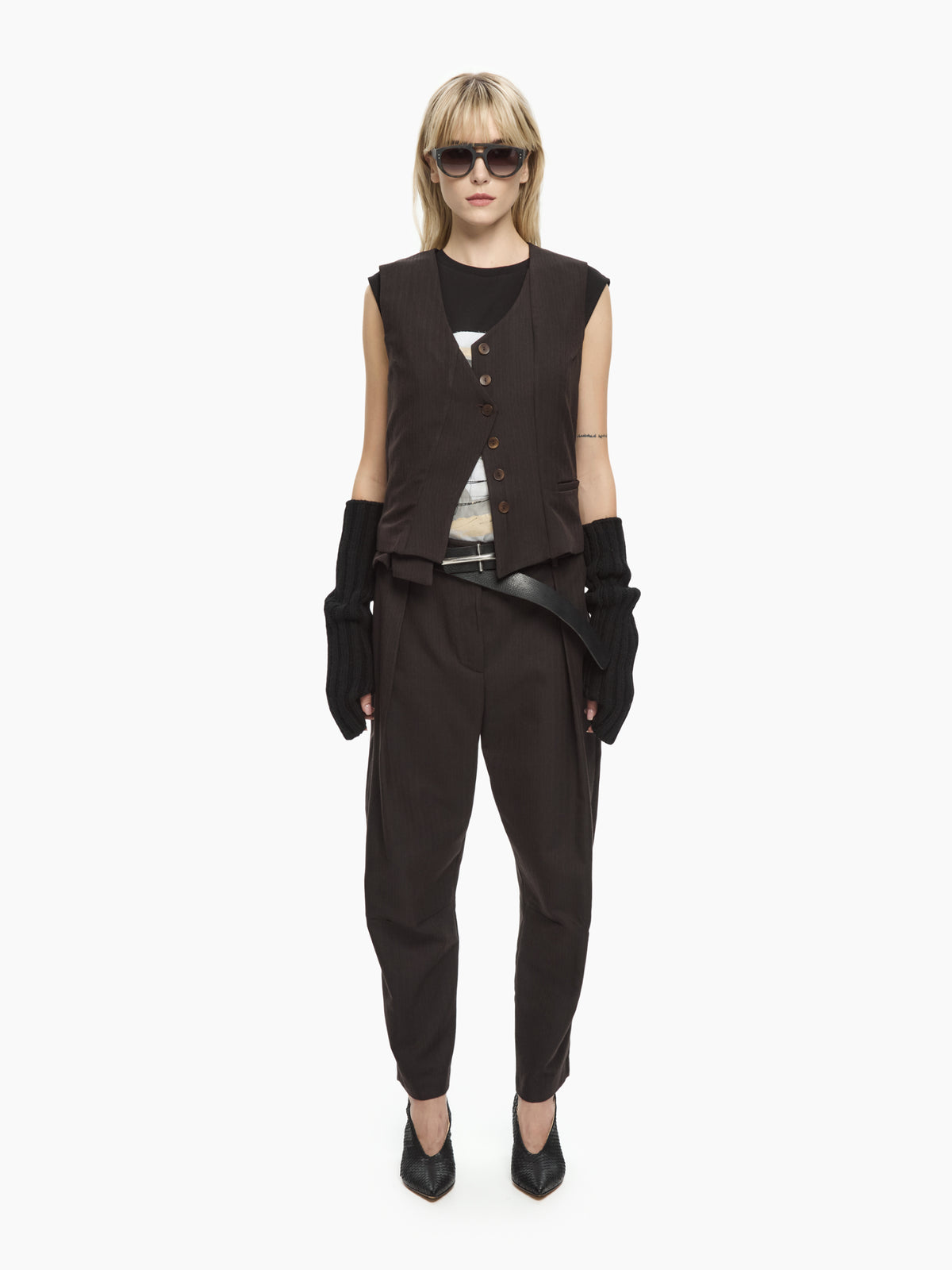 IXOS Gilet sartoriale MARRONE
