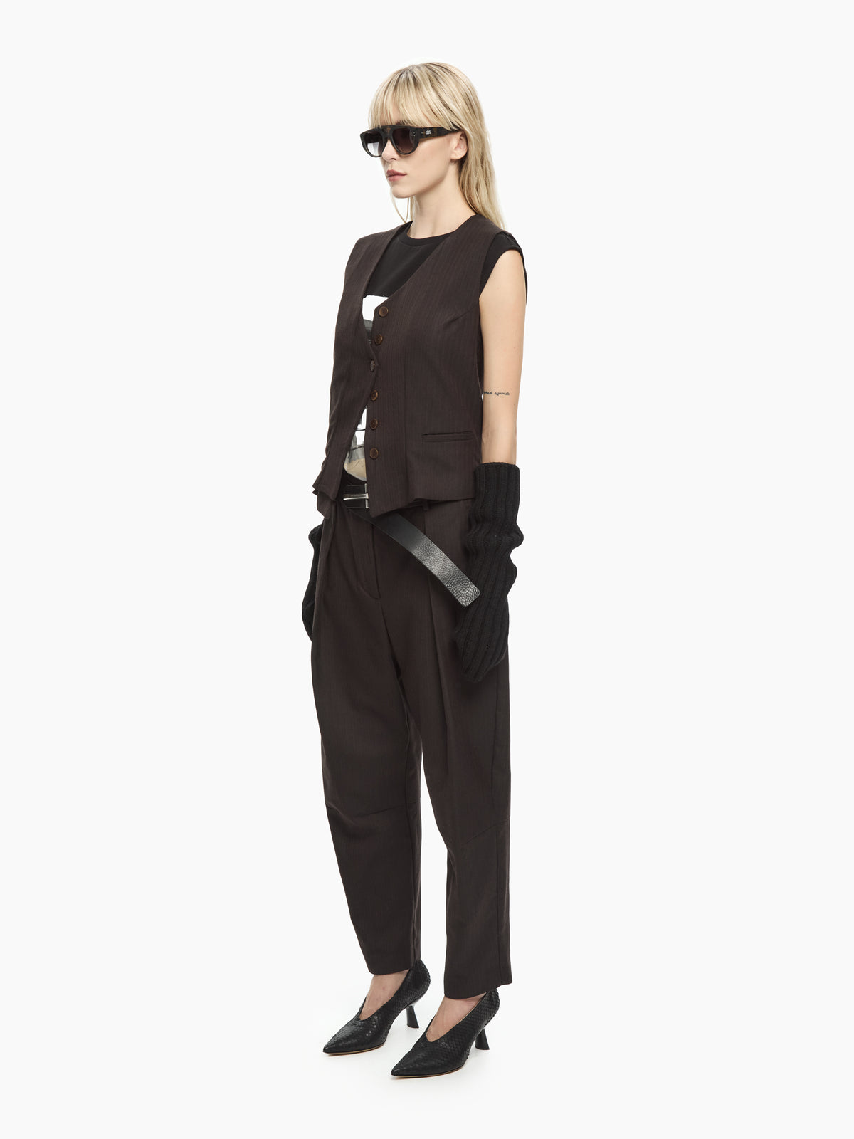 IXOS Gilet sartoriale MARRONE