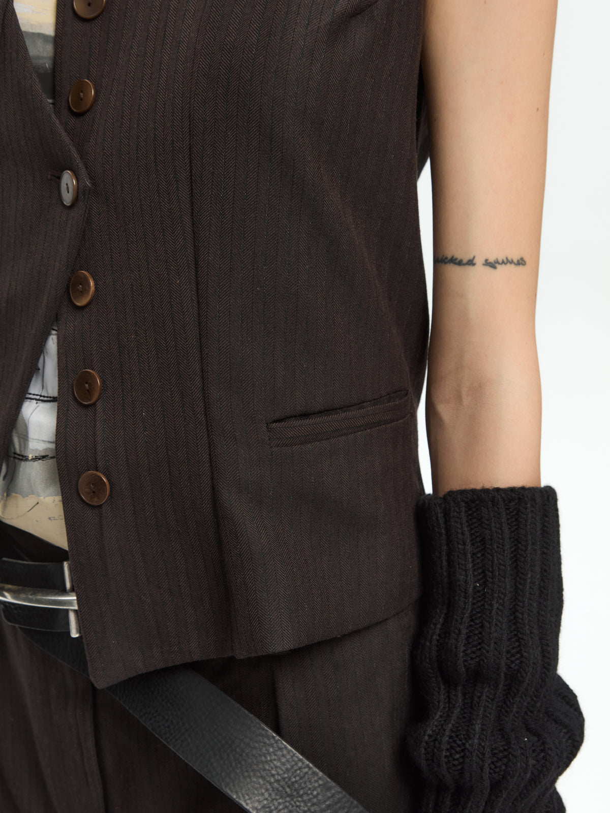 IXOS Gilet sartoriale MARRONE
